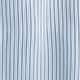 Removable tie-neck button-up shirt in striped crepe de chine IVORY BLUE