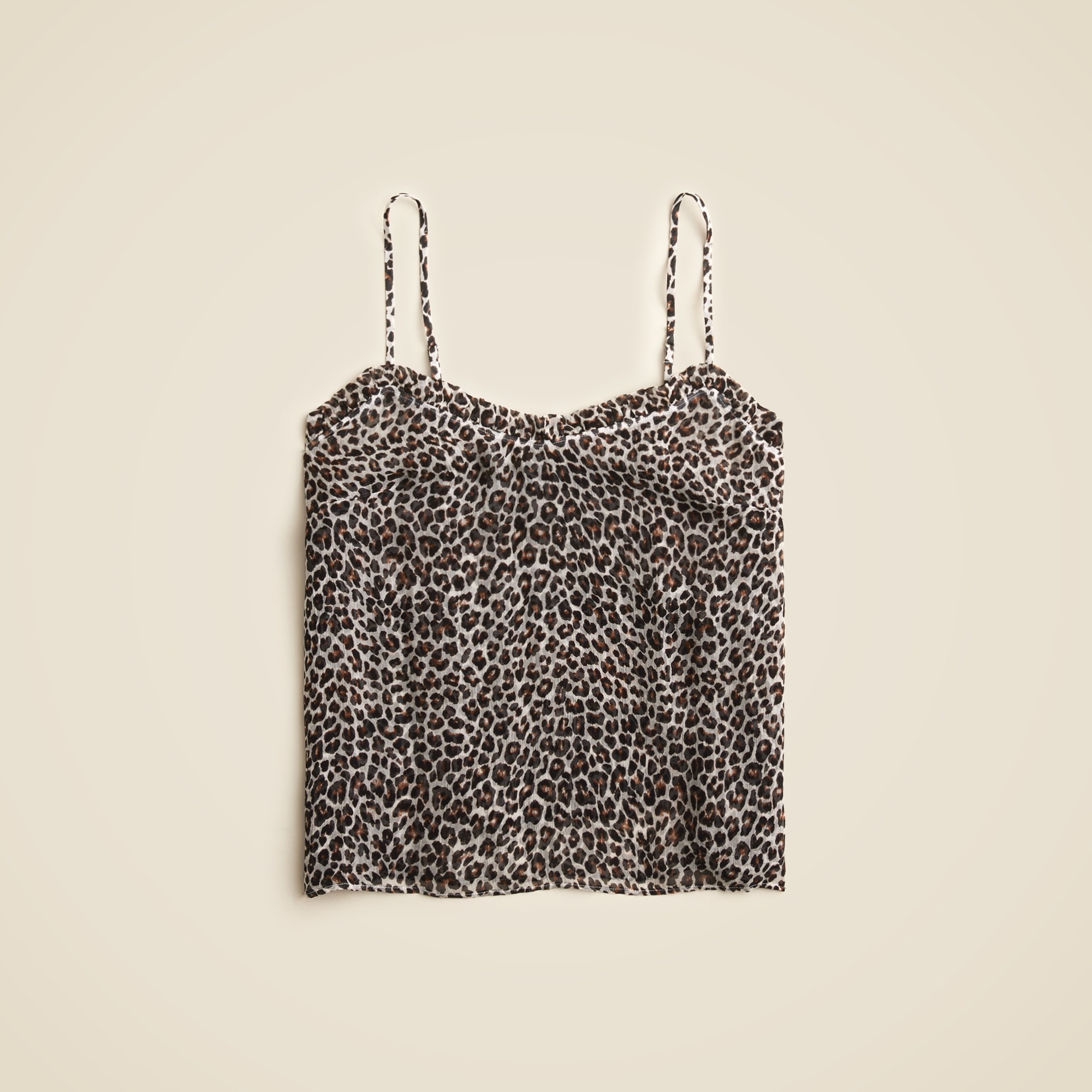 NO COUNTRY frill camisole　フレンチガーリー Ruffle-trim Camisole In Crinkle Cupro For Women | J.Crew