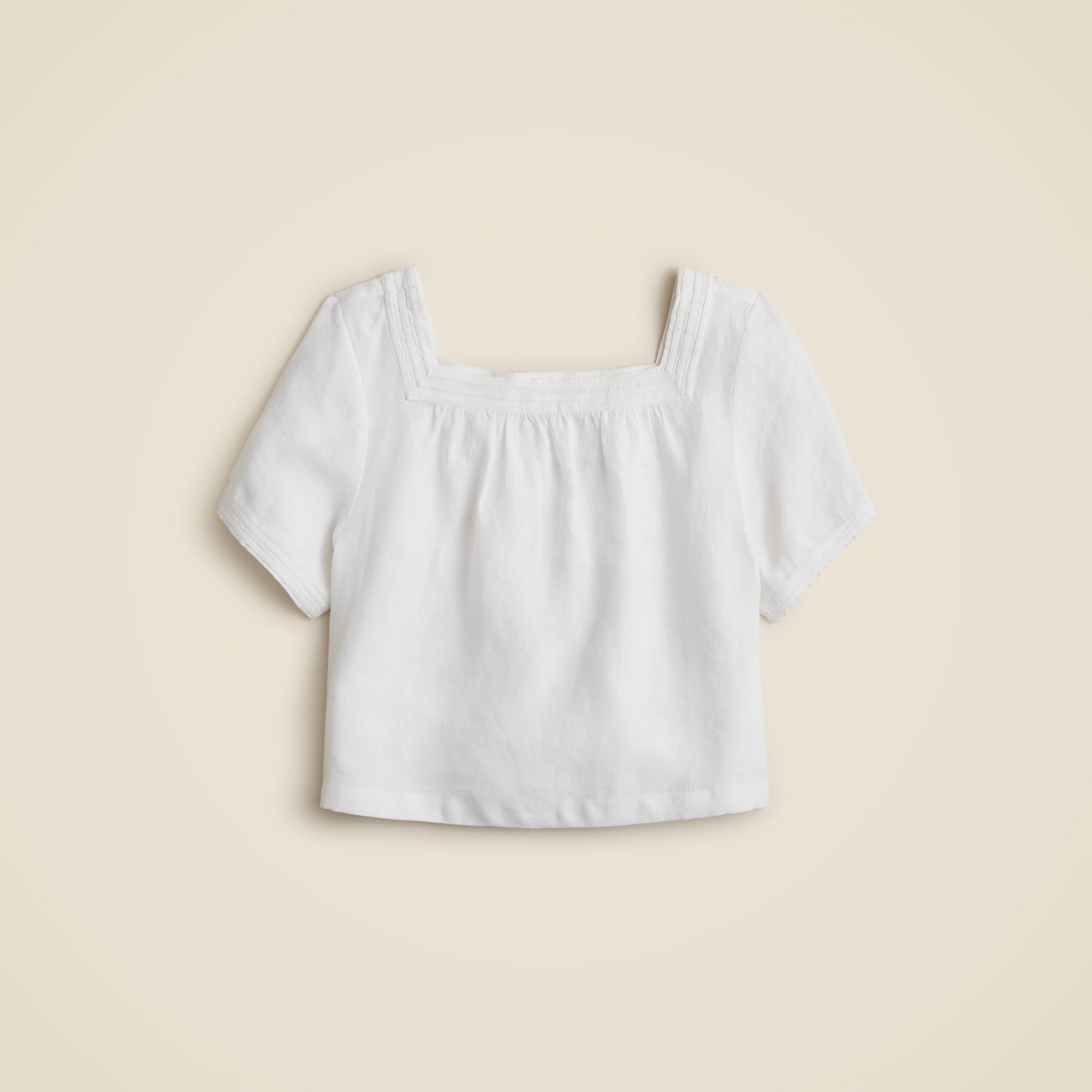 womens Sailor squareneck top in linen