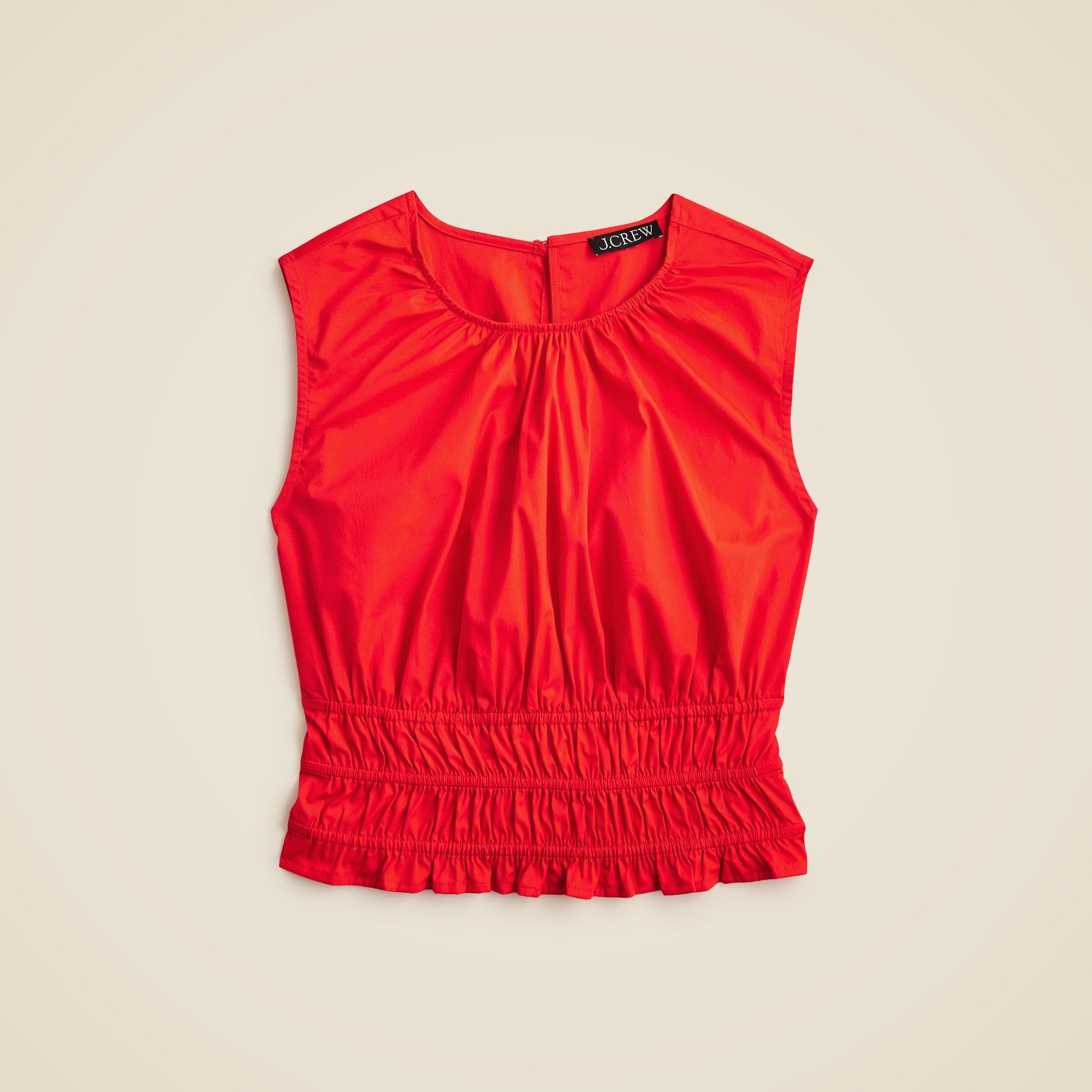 Hyacinth top in cotton poplin