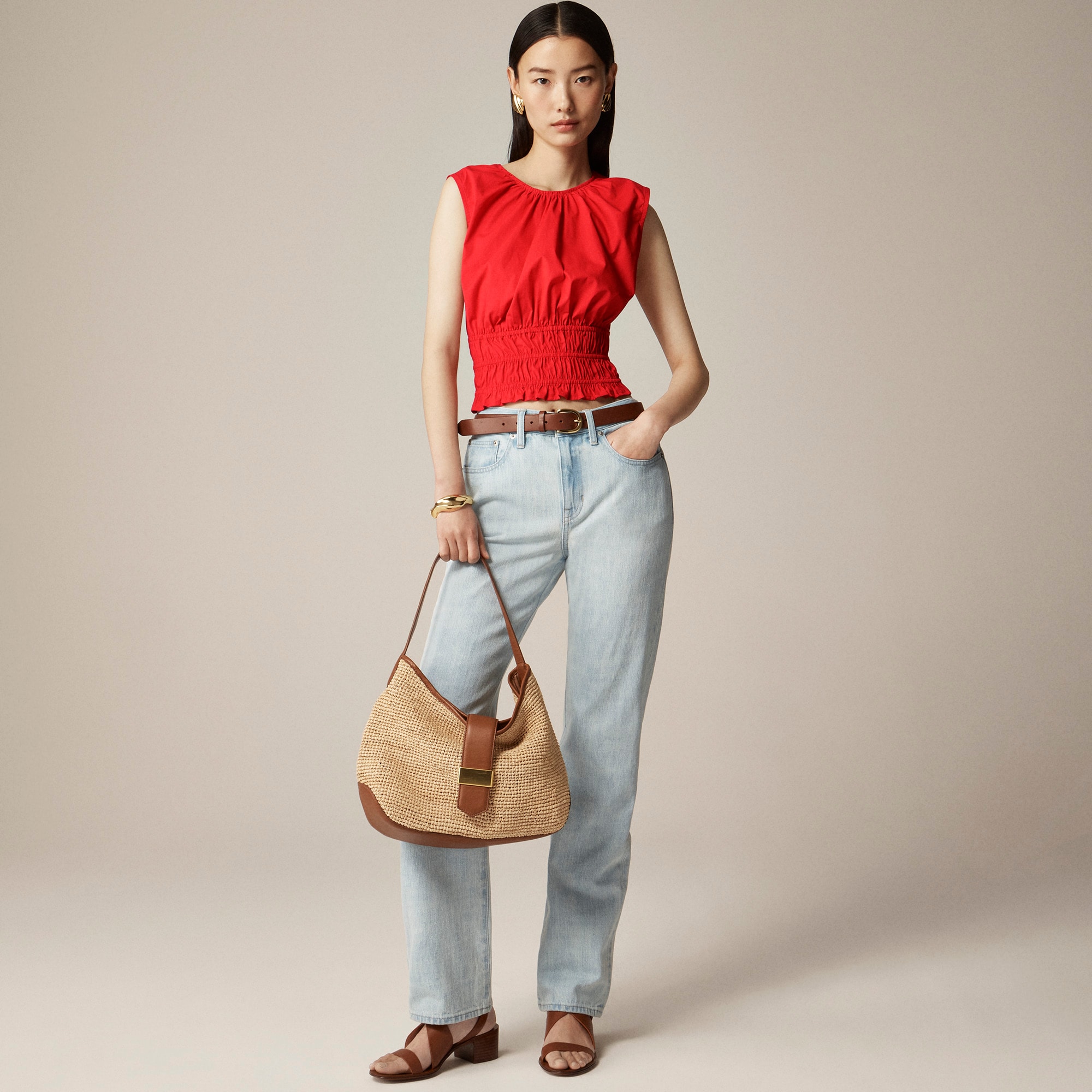 Hyacinth Top In Cotton Poplin For Women | J.Crew