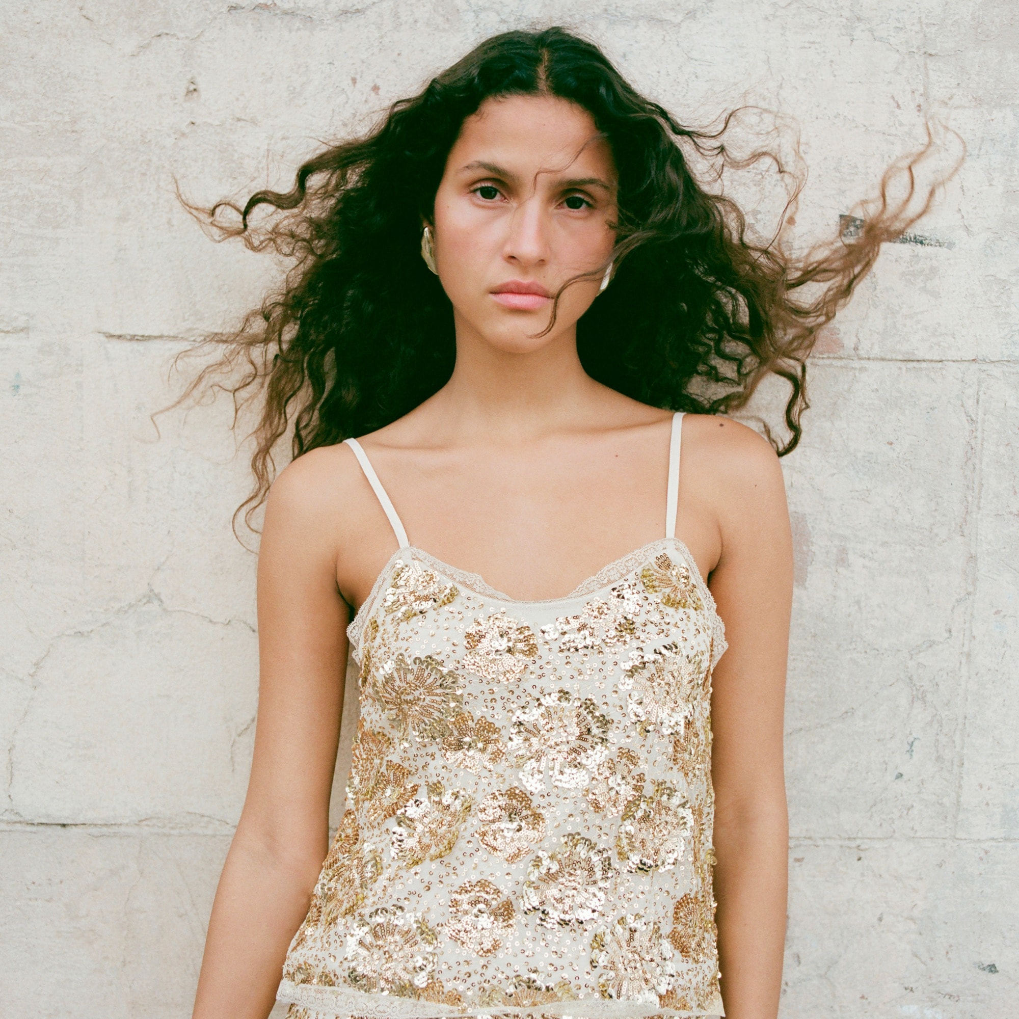 Collection sequin-embellished camisole