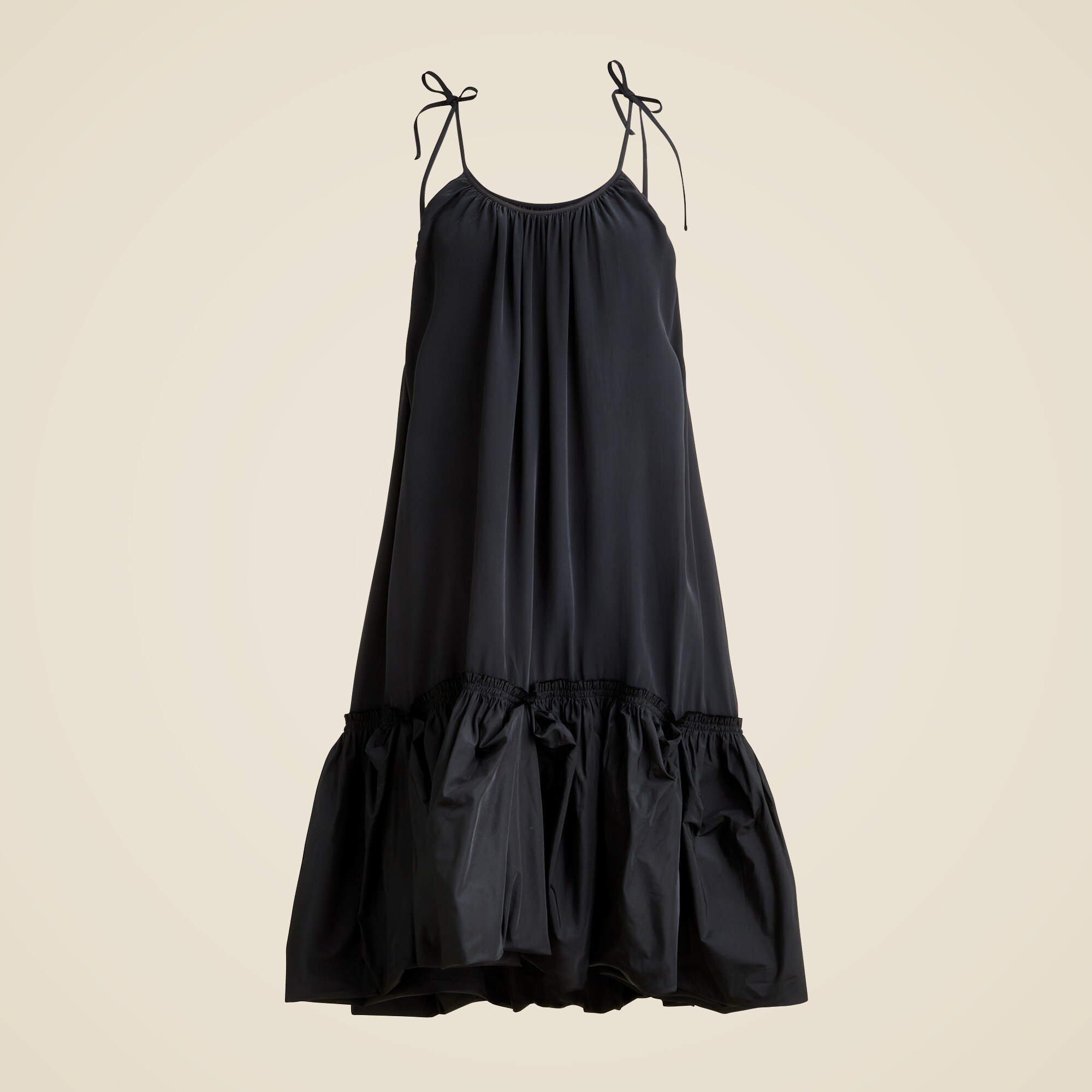 Collection bubble-hem mini dress in taffeta