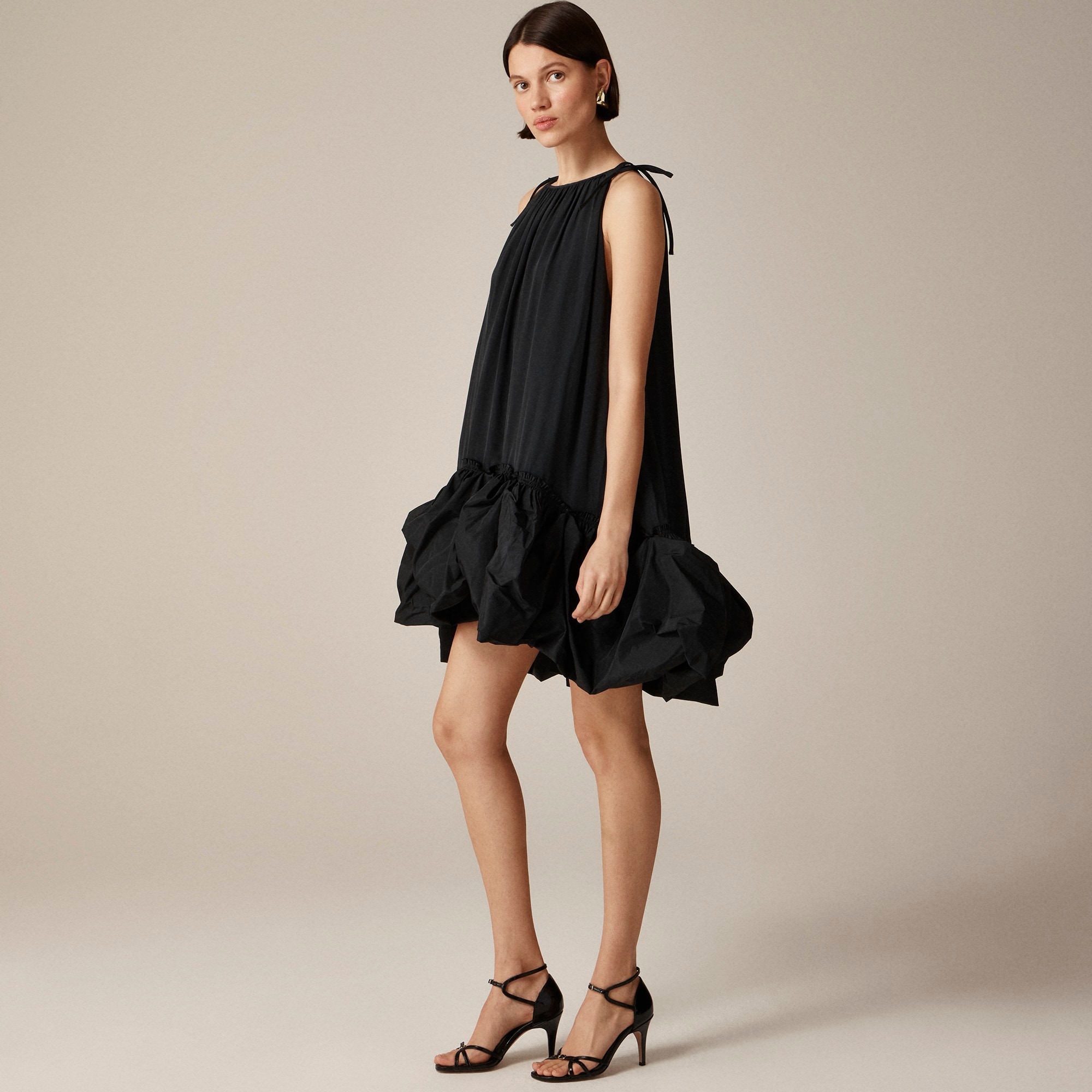 womens Collection bubble-hem mini dress in taffeta