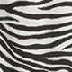 Off-the-shoulder slip dress in zebra print IVORY BLACK