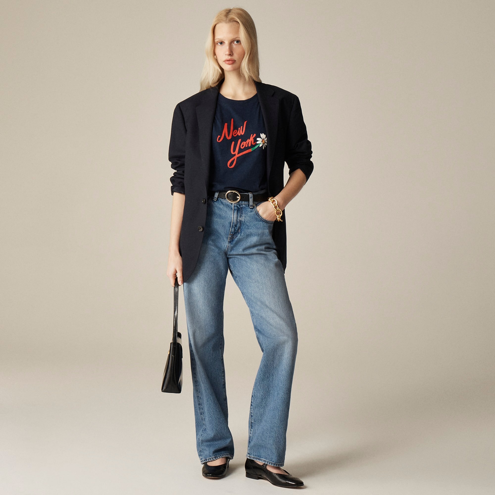 womens Classic-fit &quot;New York&quot; graphic T-shirt