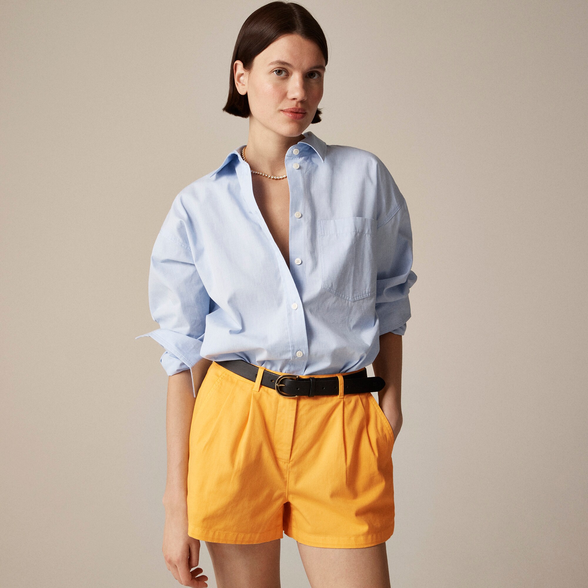 3" pleated heritage chino short