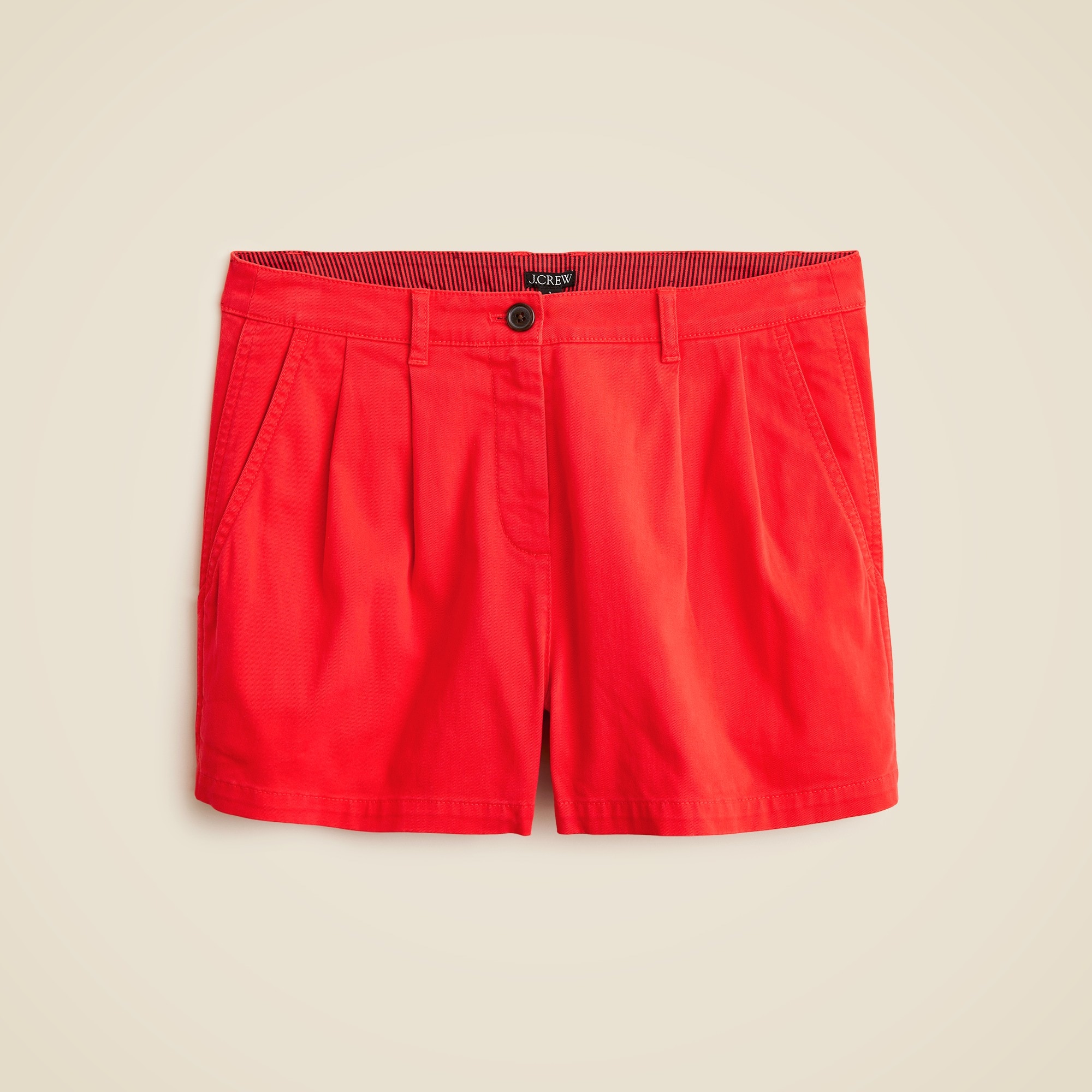  3&quot; pleated heritage chino short