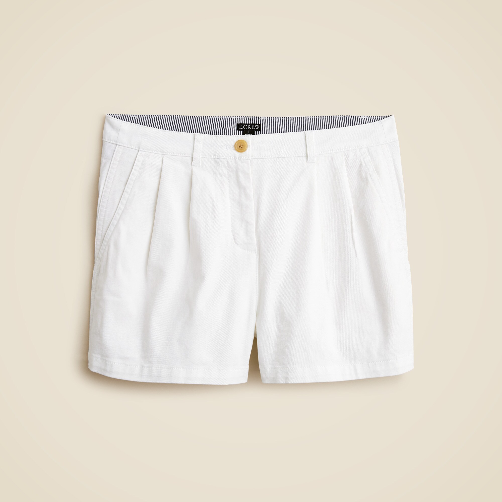 3" pleated heritage chino short