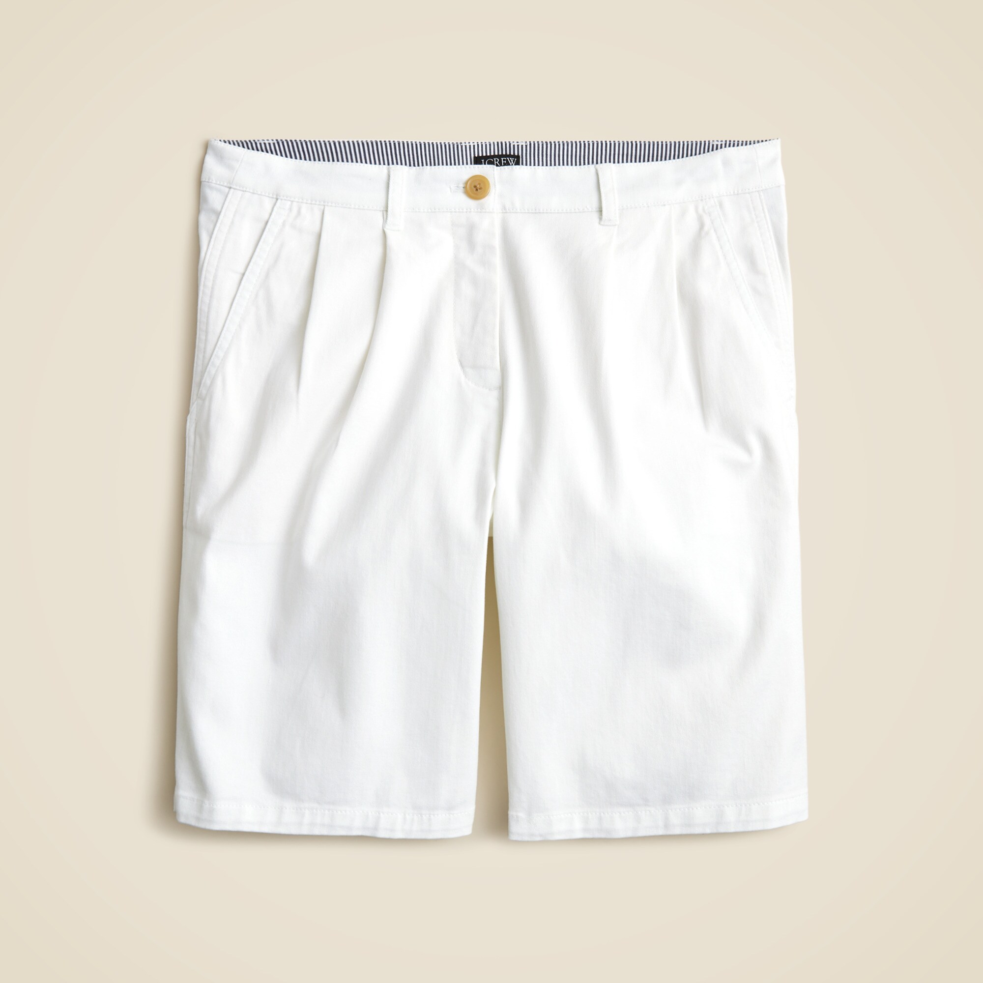 9" pleated heritage chino short