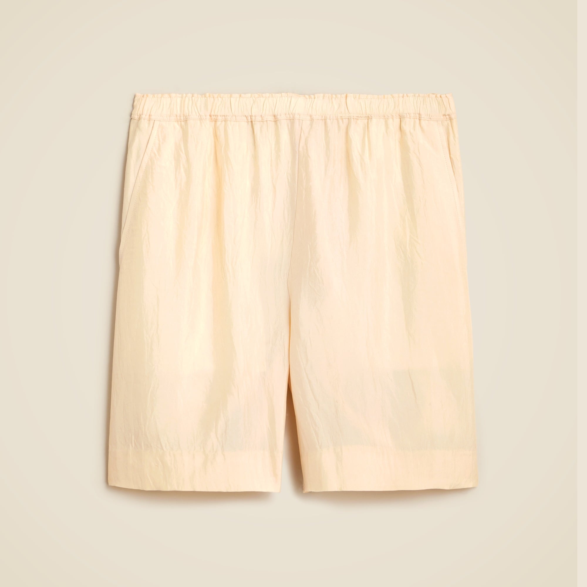 womens Stratus short in textured satin