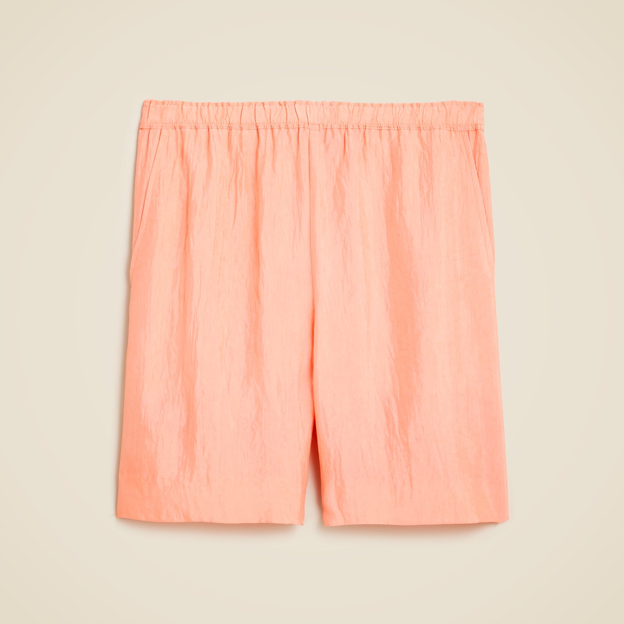 7" Stratus short in textured satin