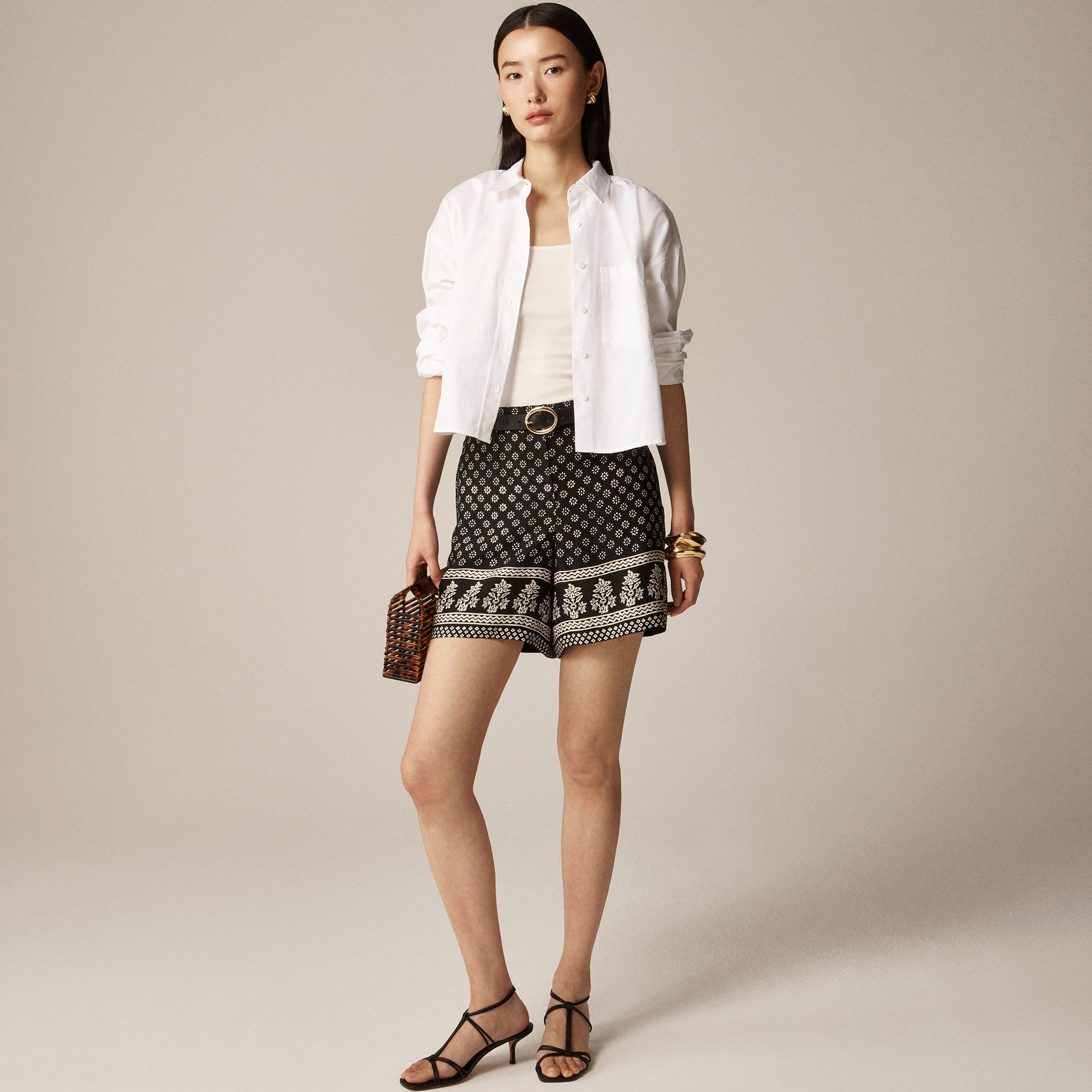 womens 6&quot; Harbor short in block print