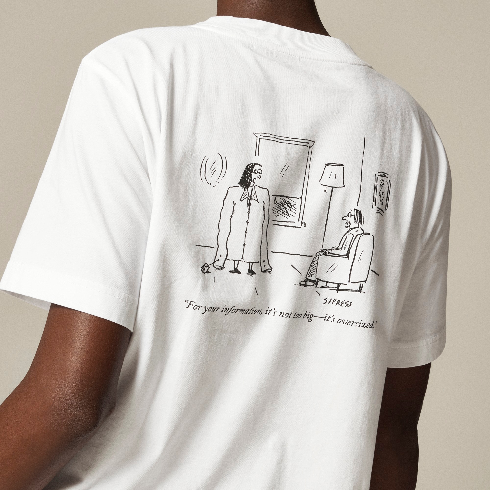 Limited-edition The New Yorker X J.Crew relaxed-fit cartoon graphic T-shirt