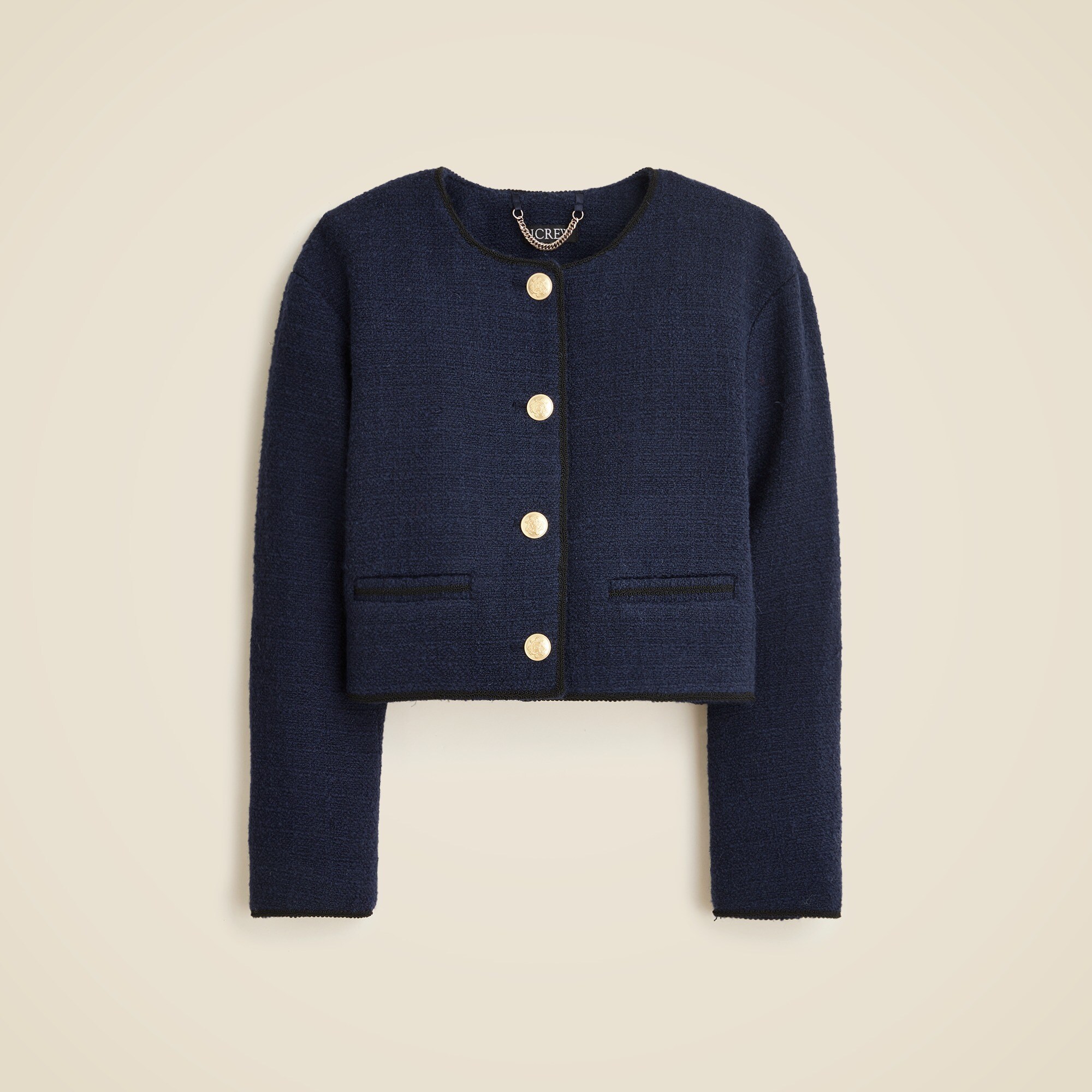 Tweed bomber lady jacket