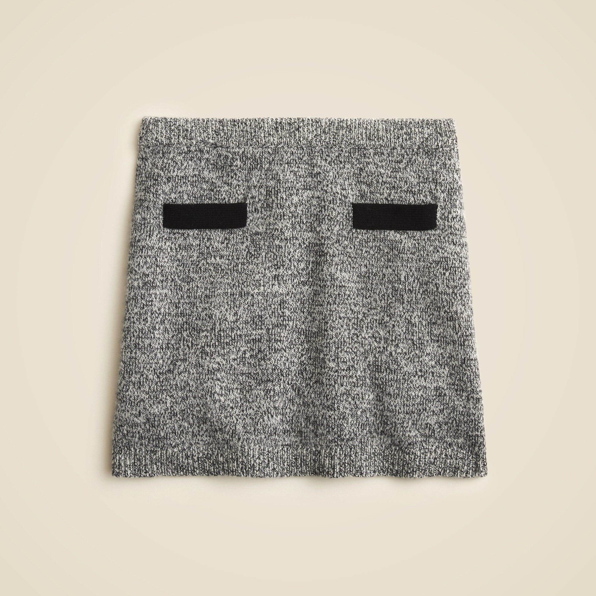 Marled cashmere sweater-skirt