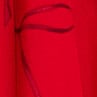 Pleated knee-length skirt in leopard-print viscose chiffon RED