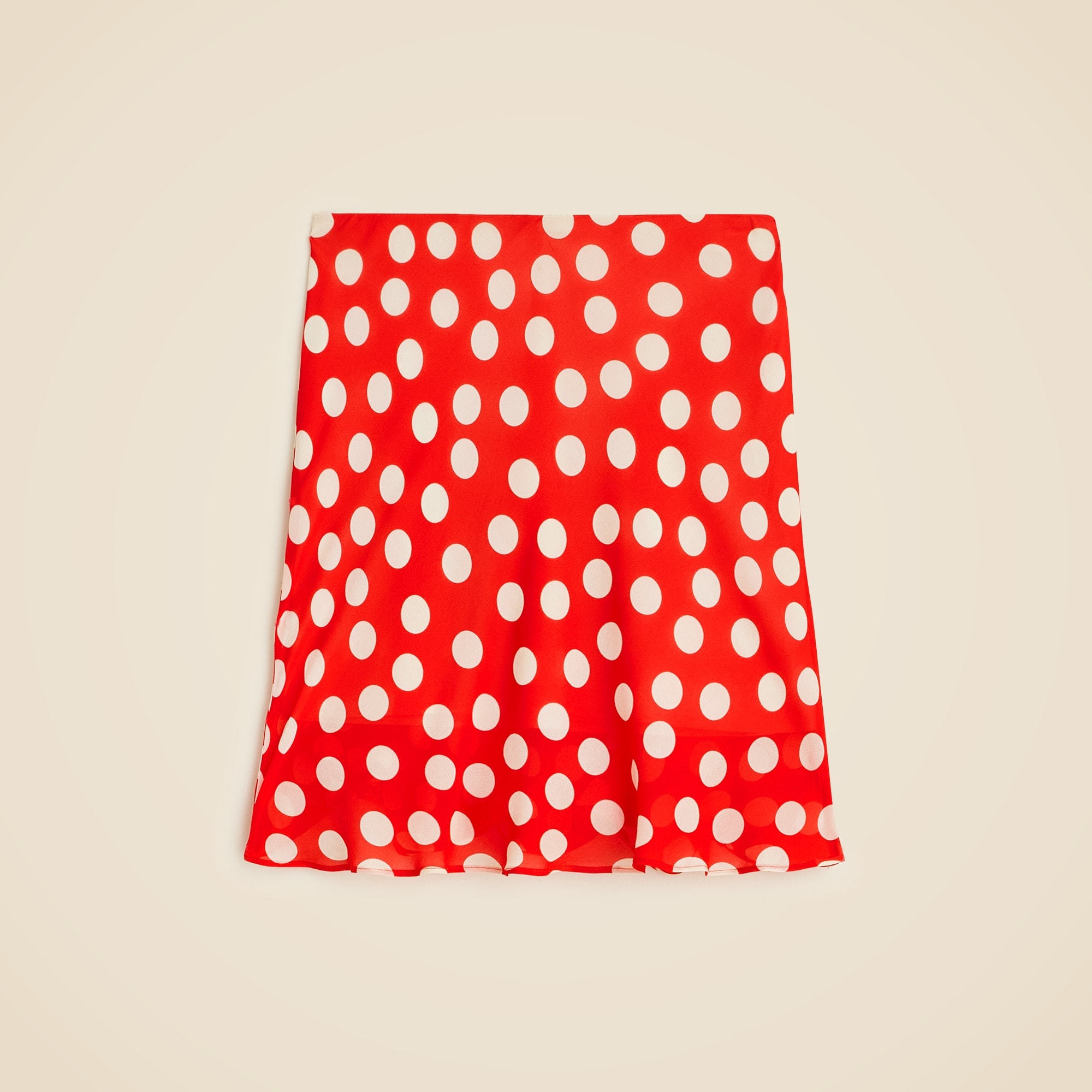New Gwen layered slip skirt in polka-dot chiffon
