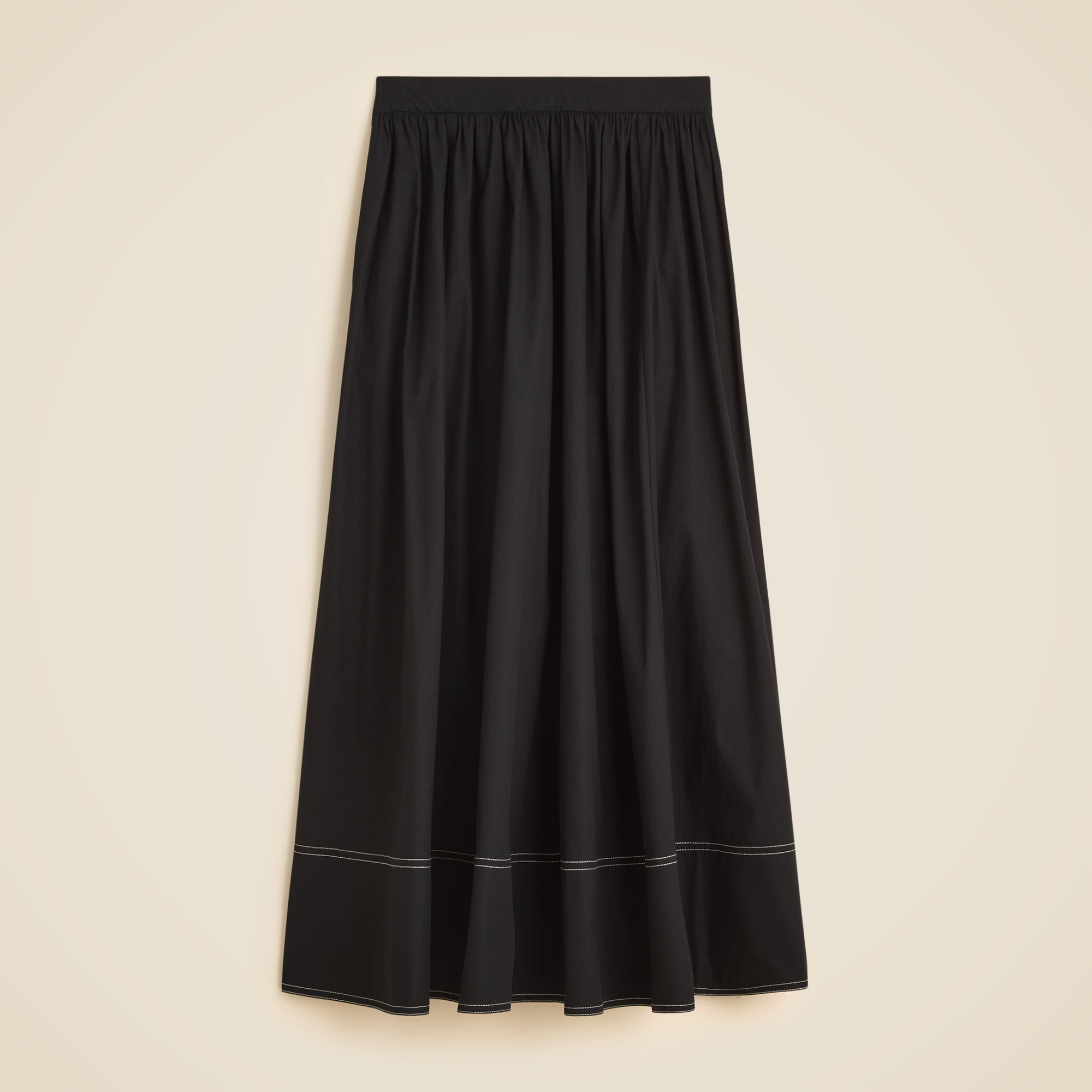 Ruffle-trim shell top in sheer crinkle knit
