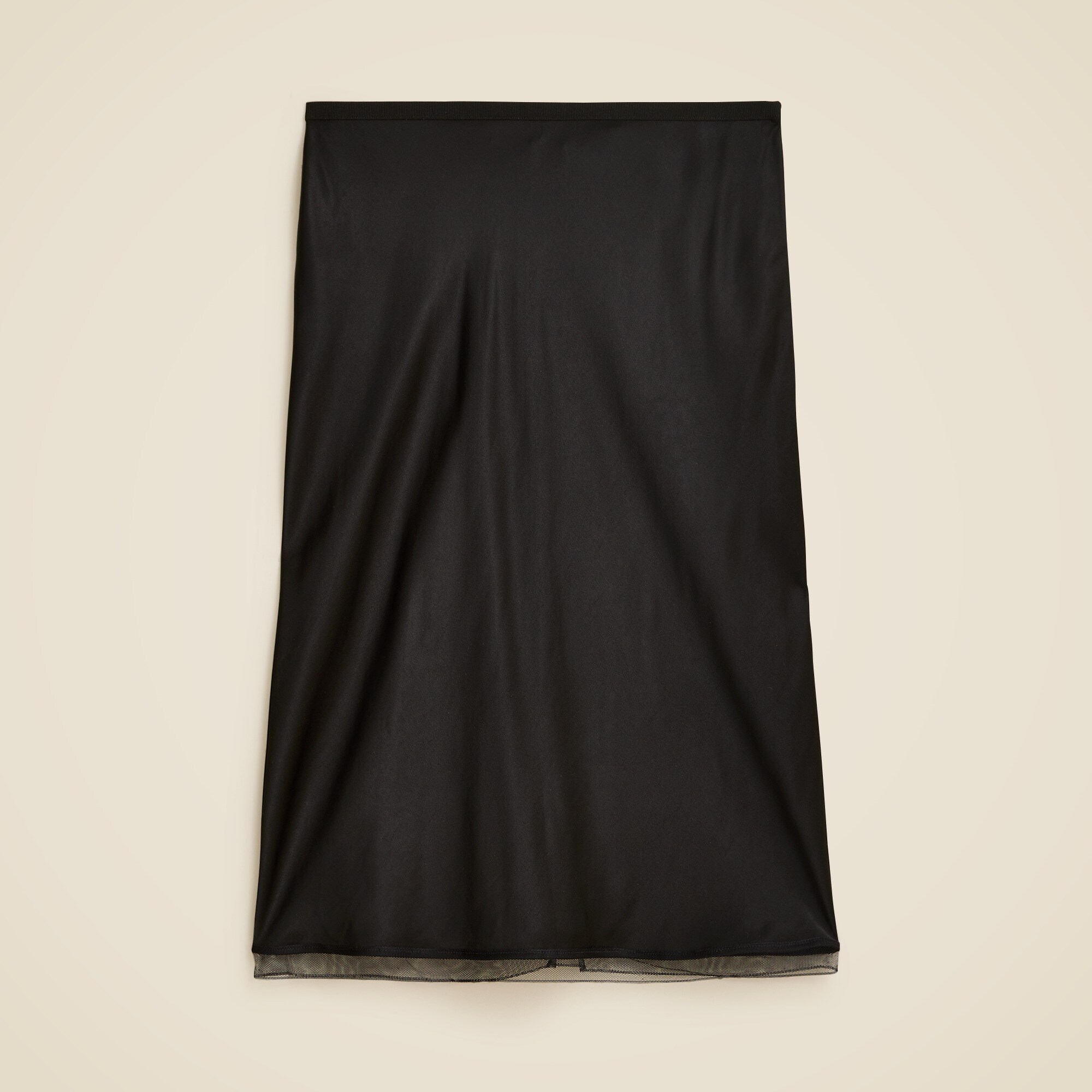 womens Gwen knee-length slip skirt in viscose charmeuse