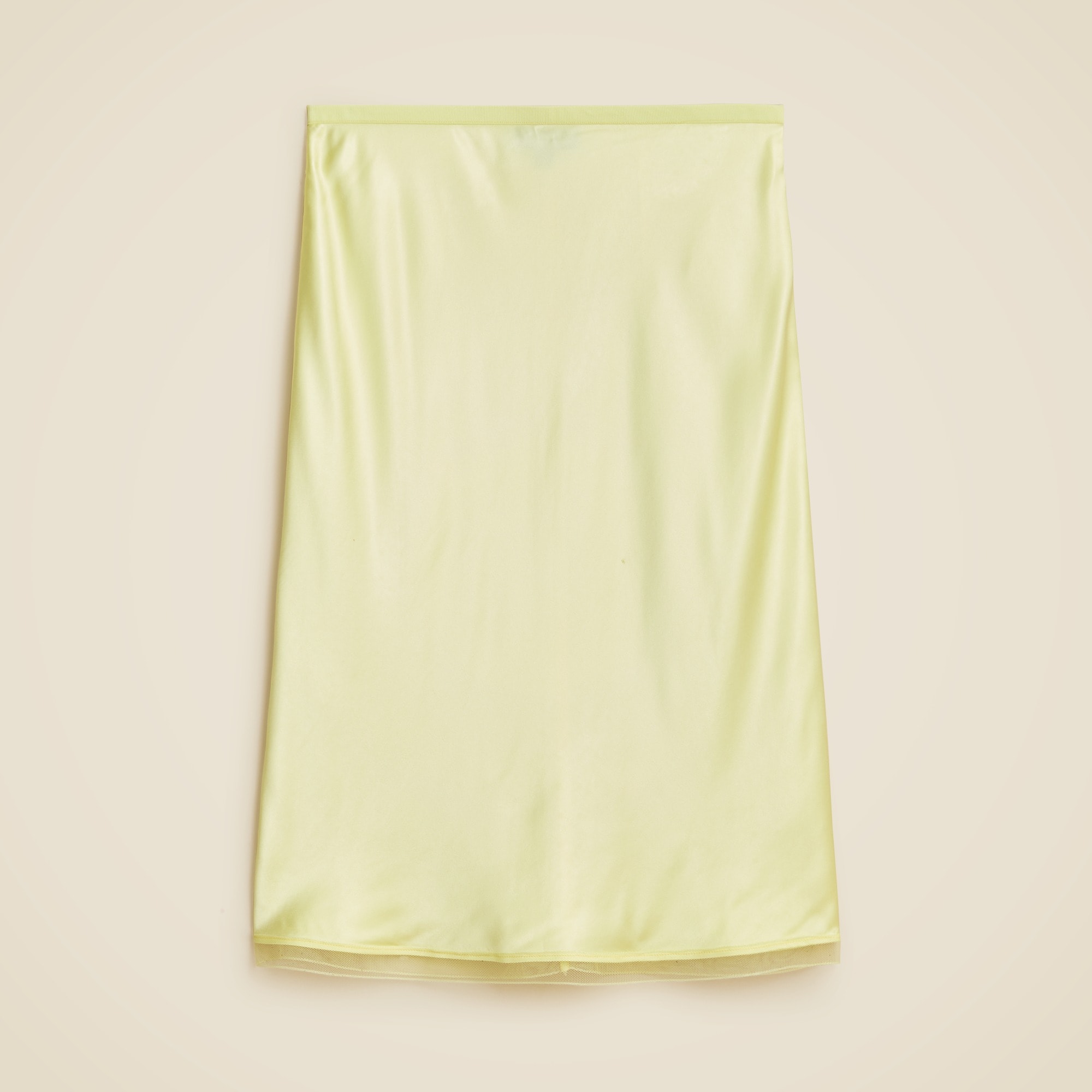  Gwen knee-length slip skirt in viscose charmeuse