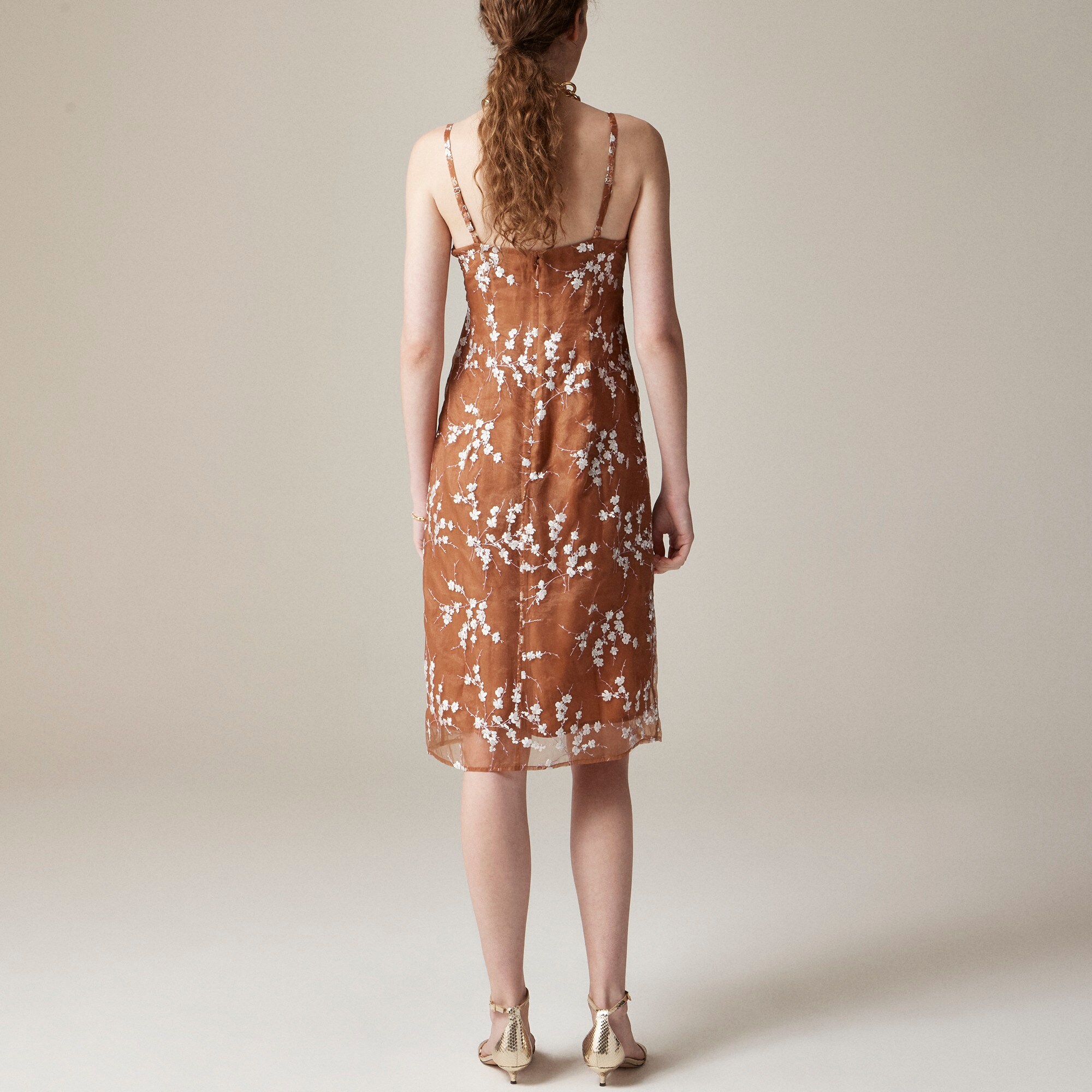 Collection embroidered slip dress