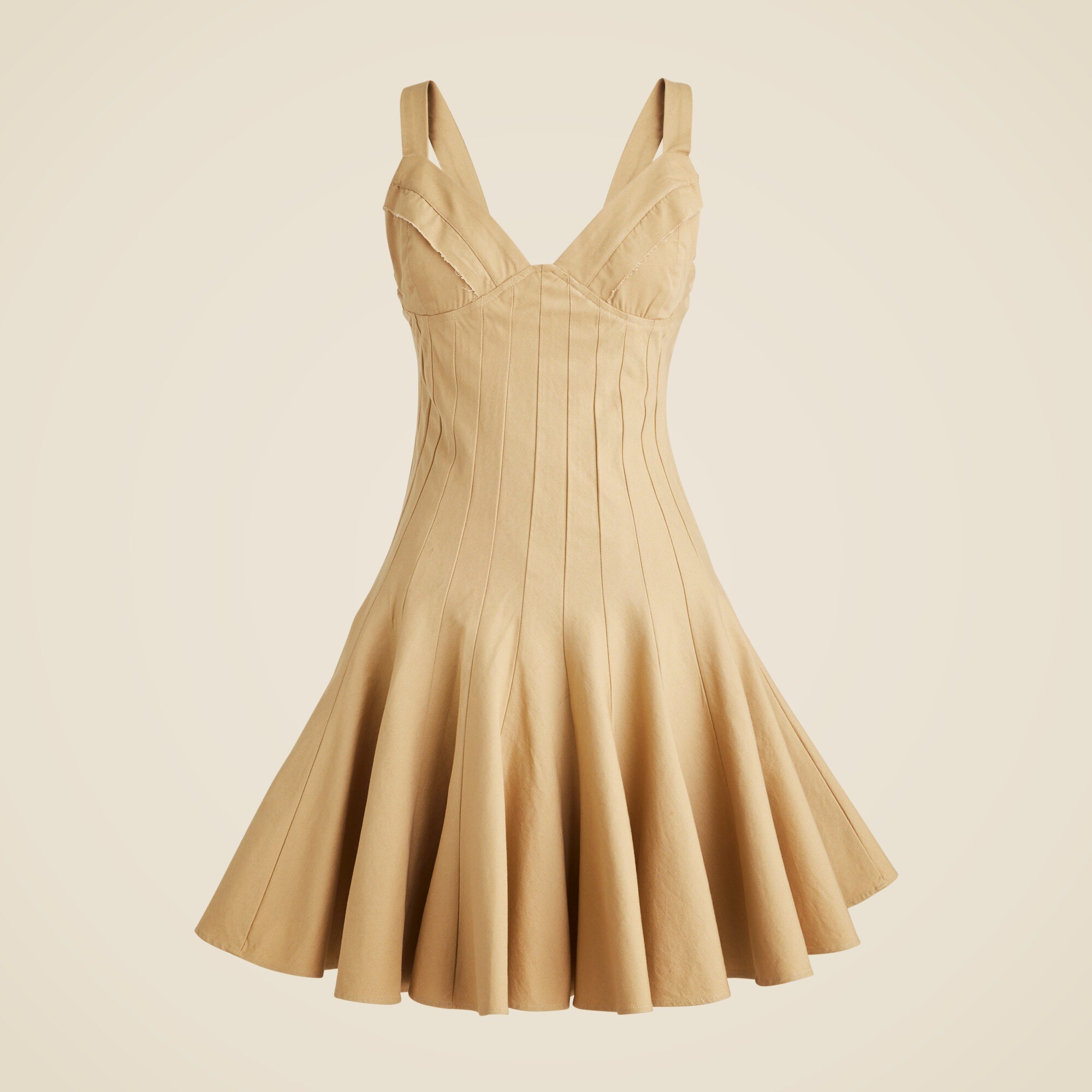 Flared Mini Dress In Stretch Chino For Women | J.Crew