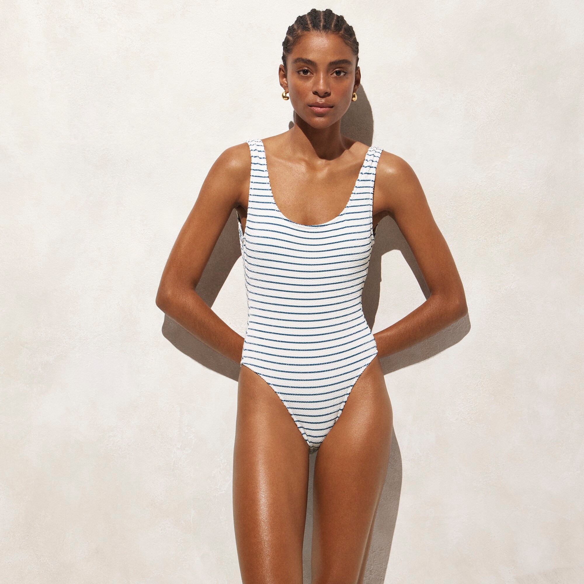 womens Claudia scrunchie one-piece