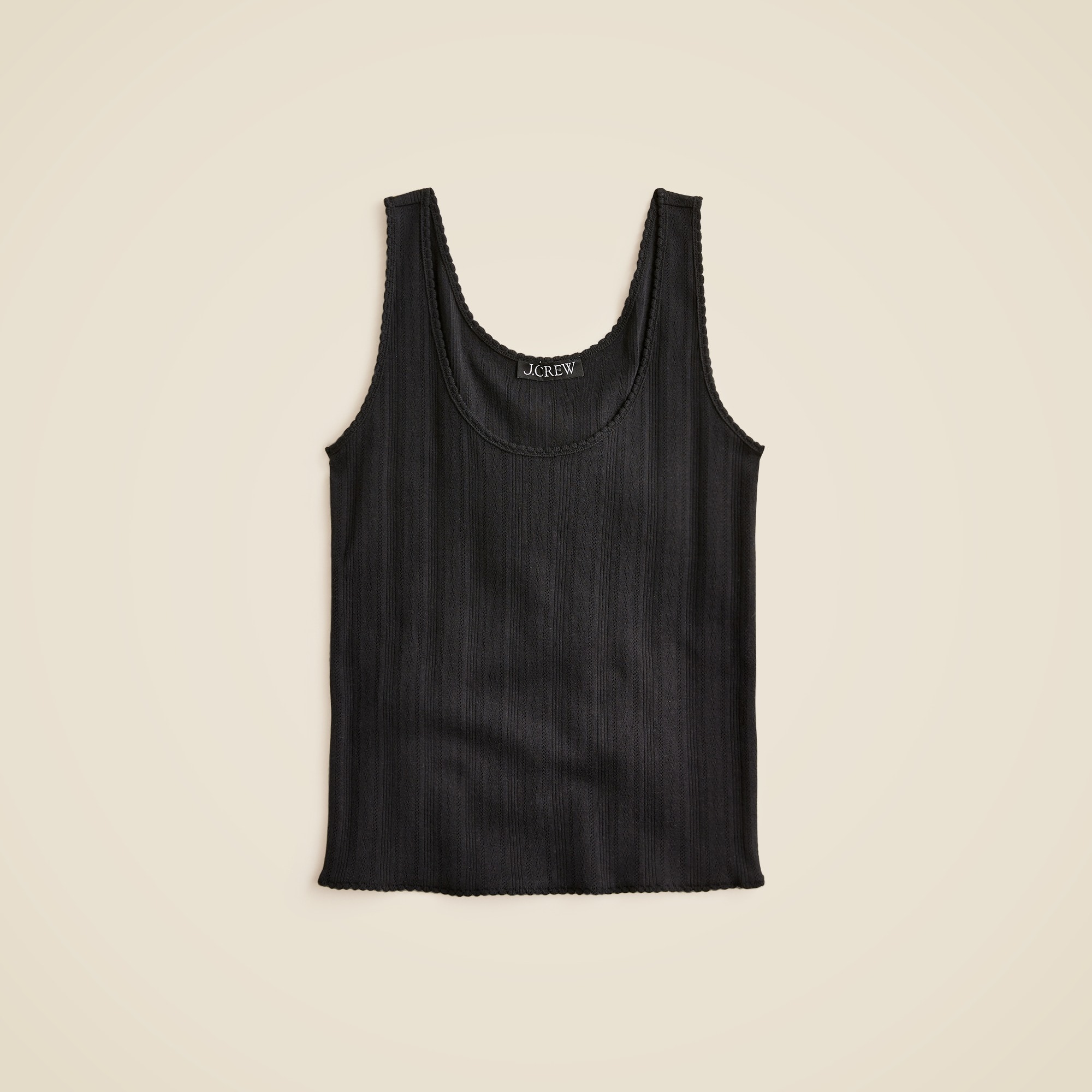 womens Pointelle tank top
