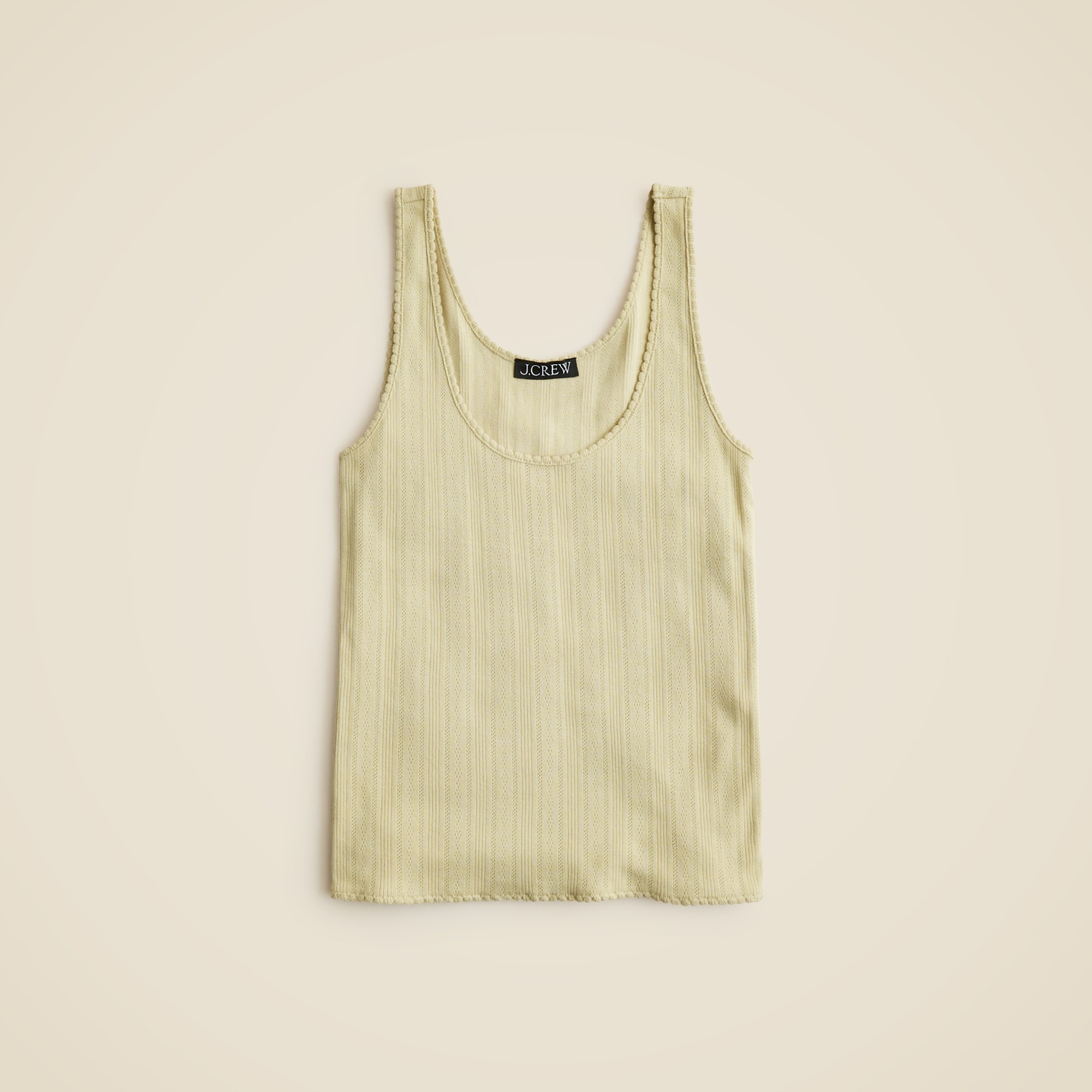 womens Pointelle tank top