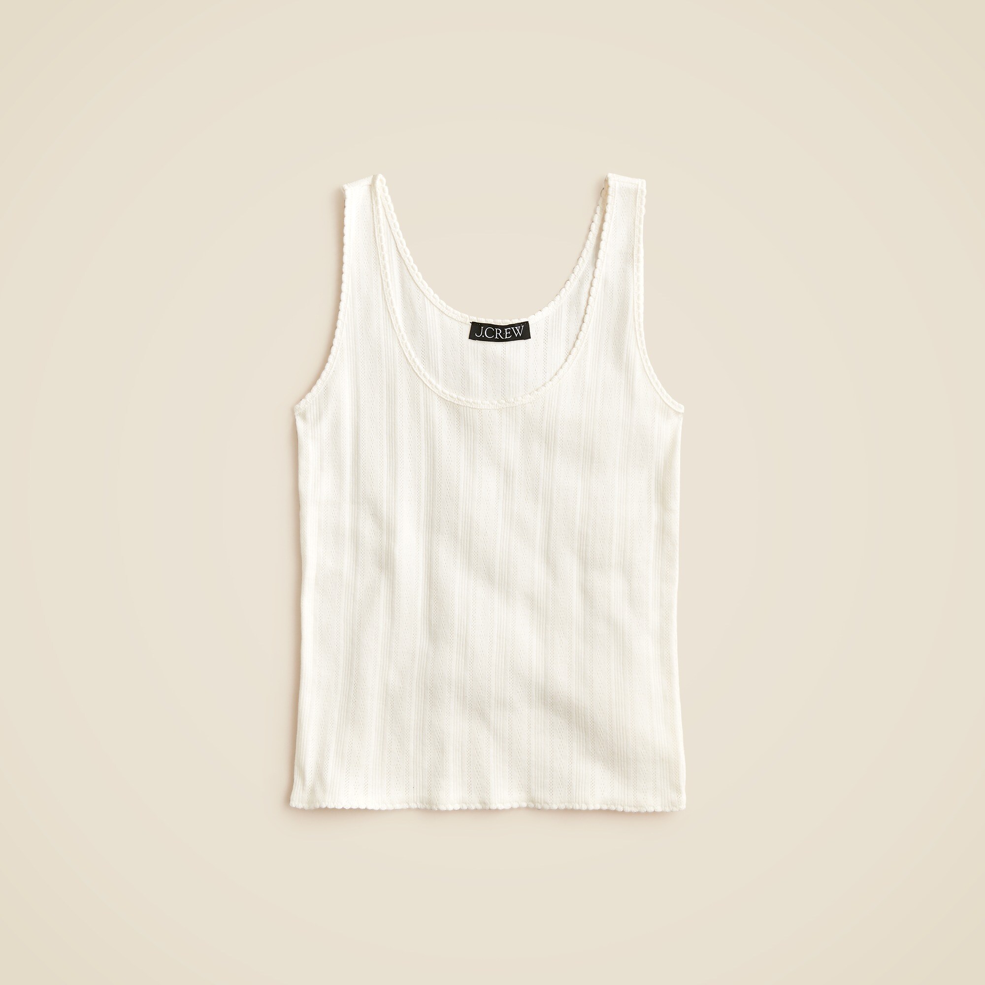 Pointelle tank top