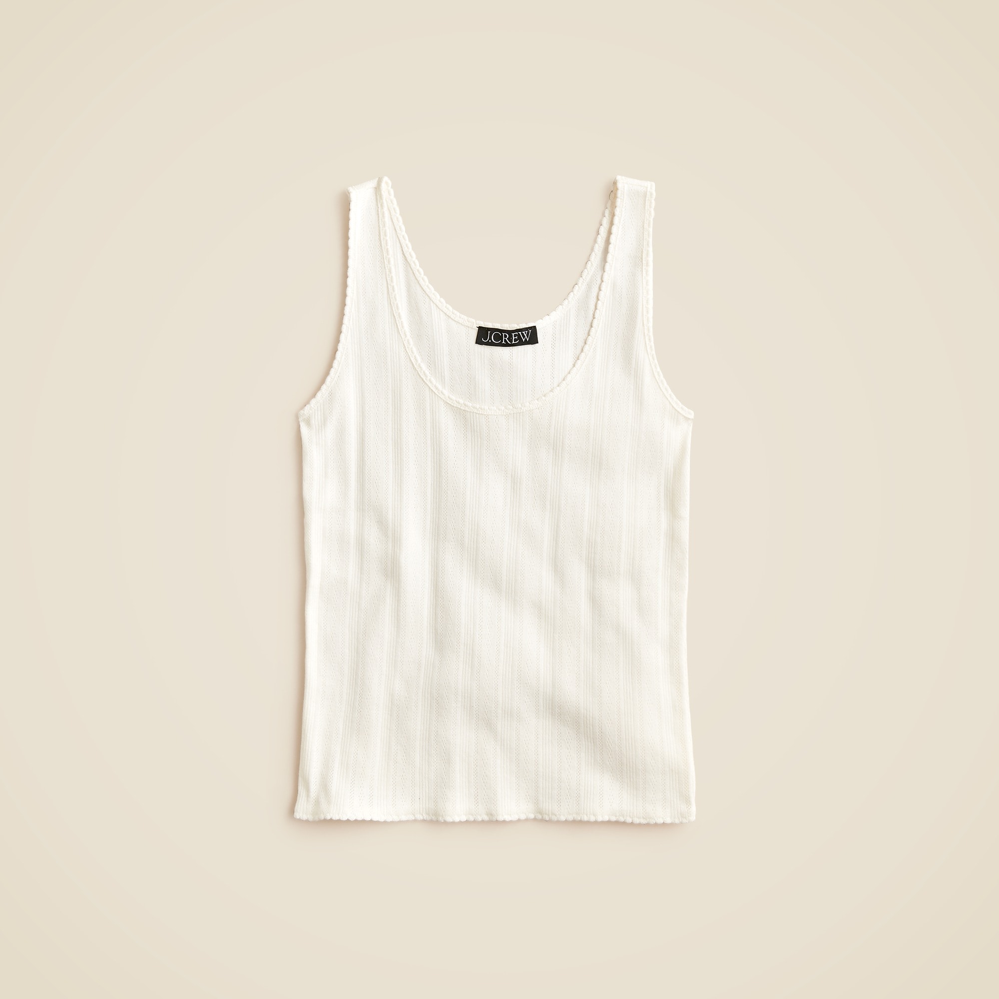 womens Pointelle tank top