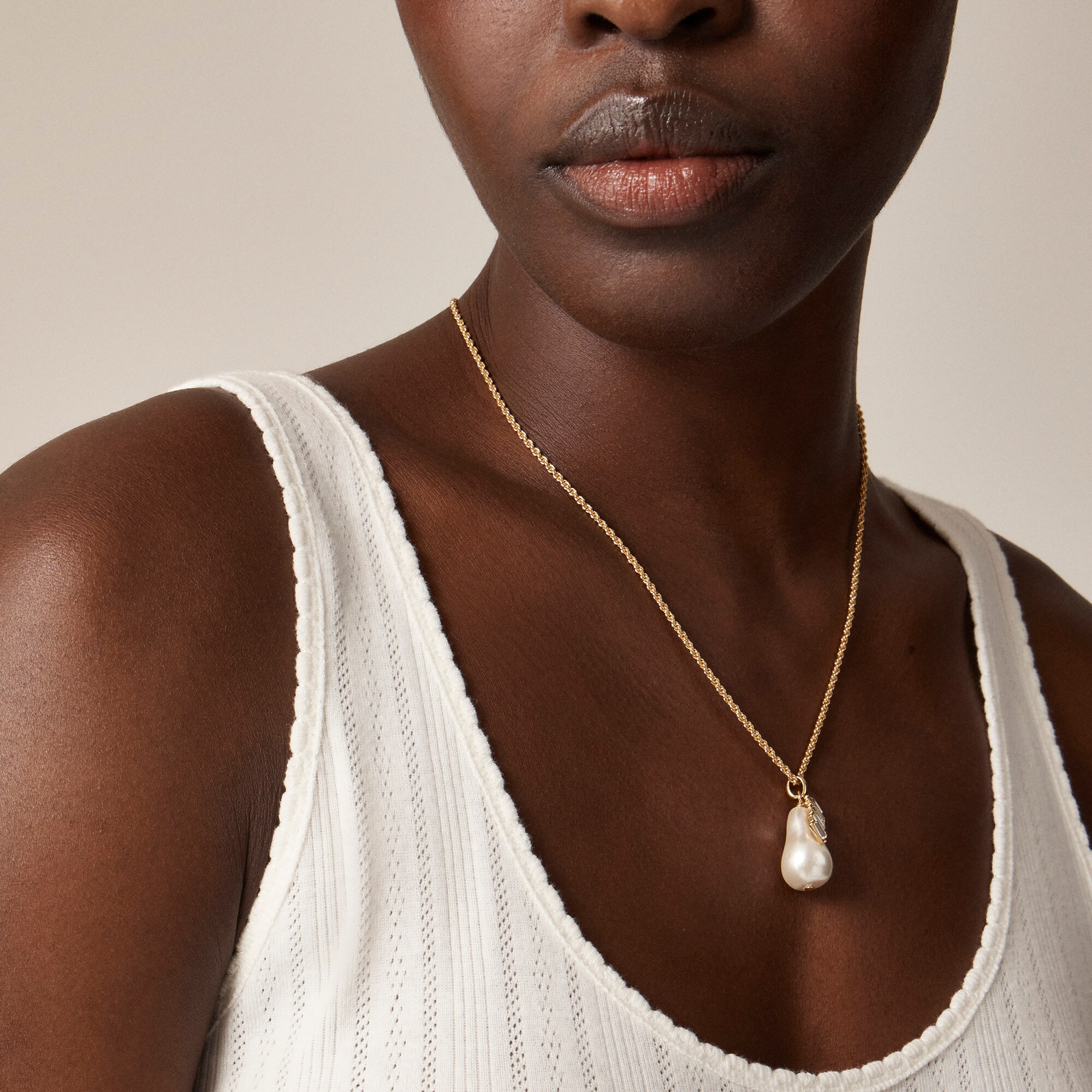 Pointelle tank top