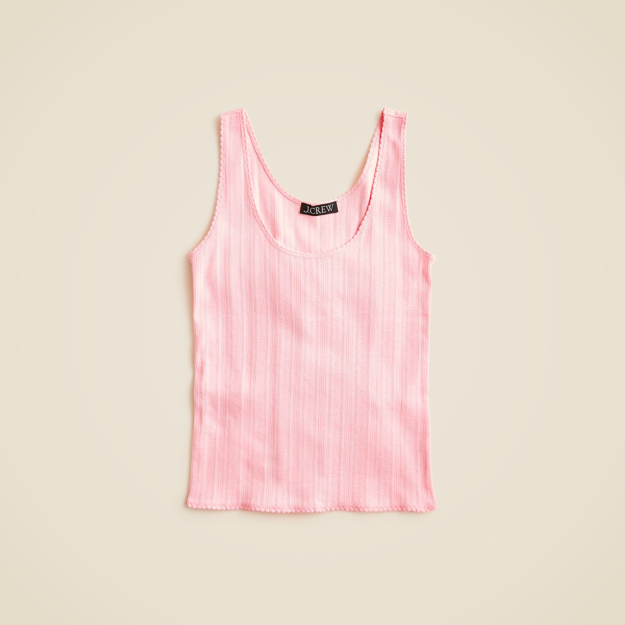 womens Pointelle tank top
