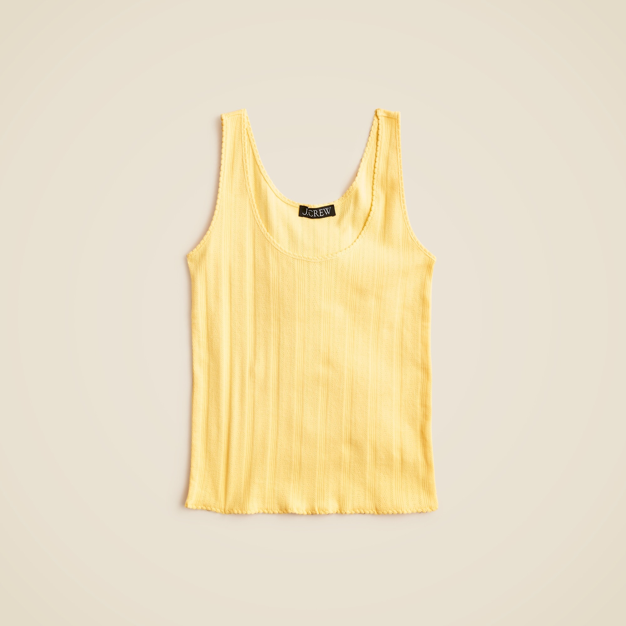 womens Pointelle tank top