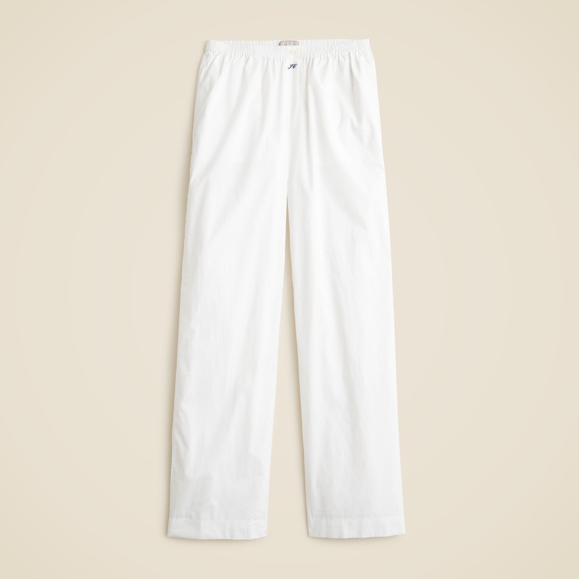 Cotton poplin pajama pant