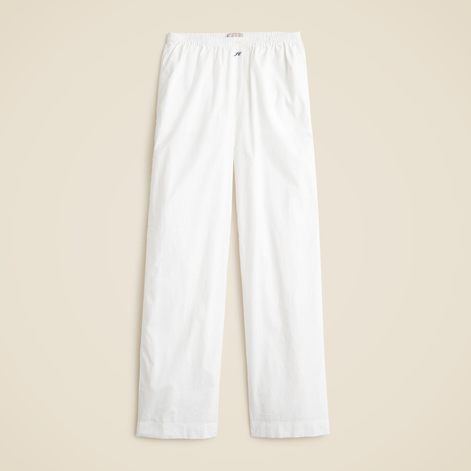 Cotton poplin pajama pant