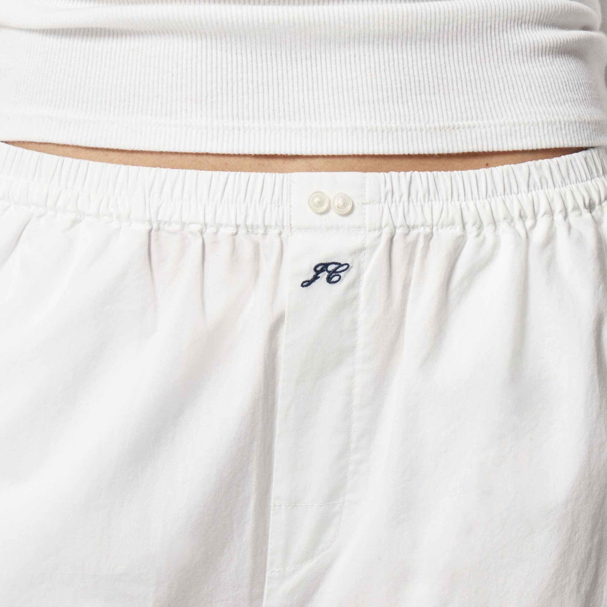 Cotton poplin pajama pant