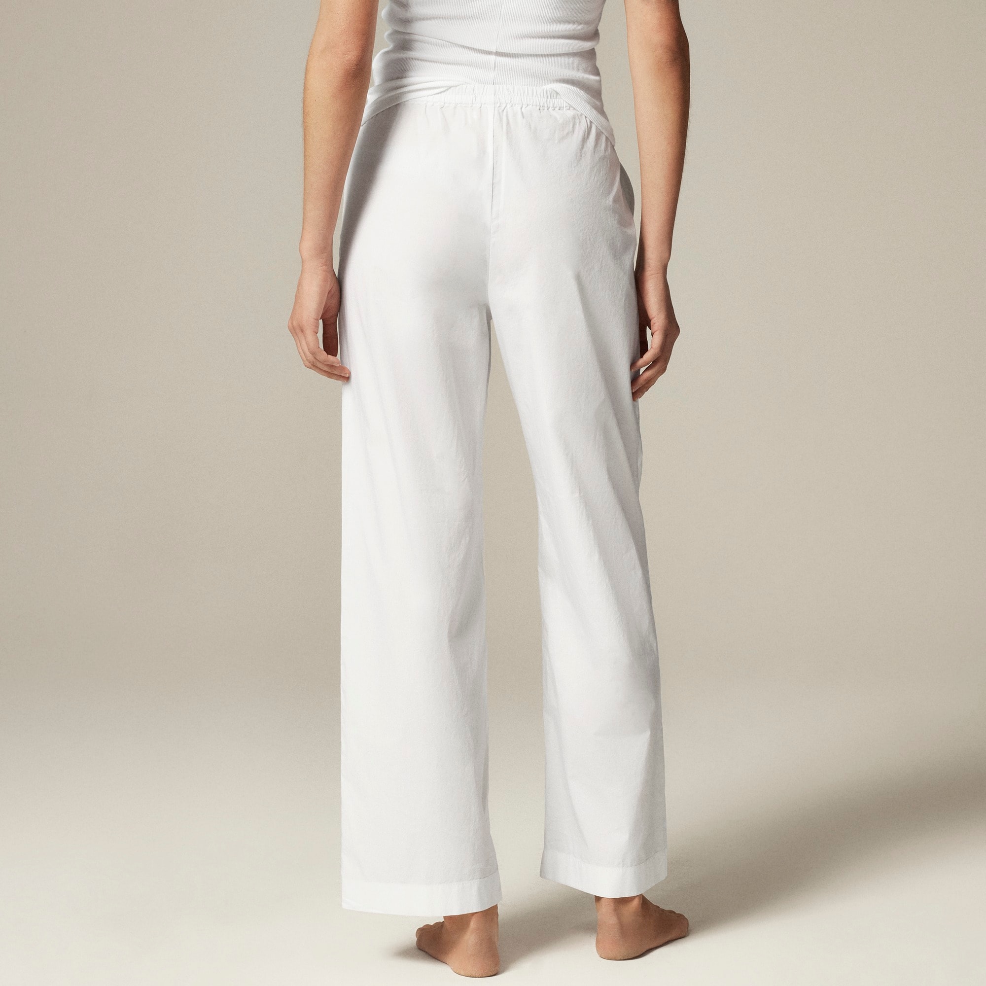 Cotton poplin pajama pant