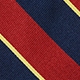 English silk striped tie RED NAVY YELLOW REPP
