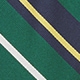 English silk striped tie GREEN NAVY YELLOW REPP
