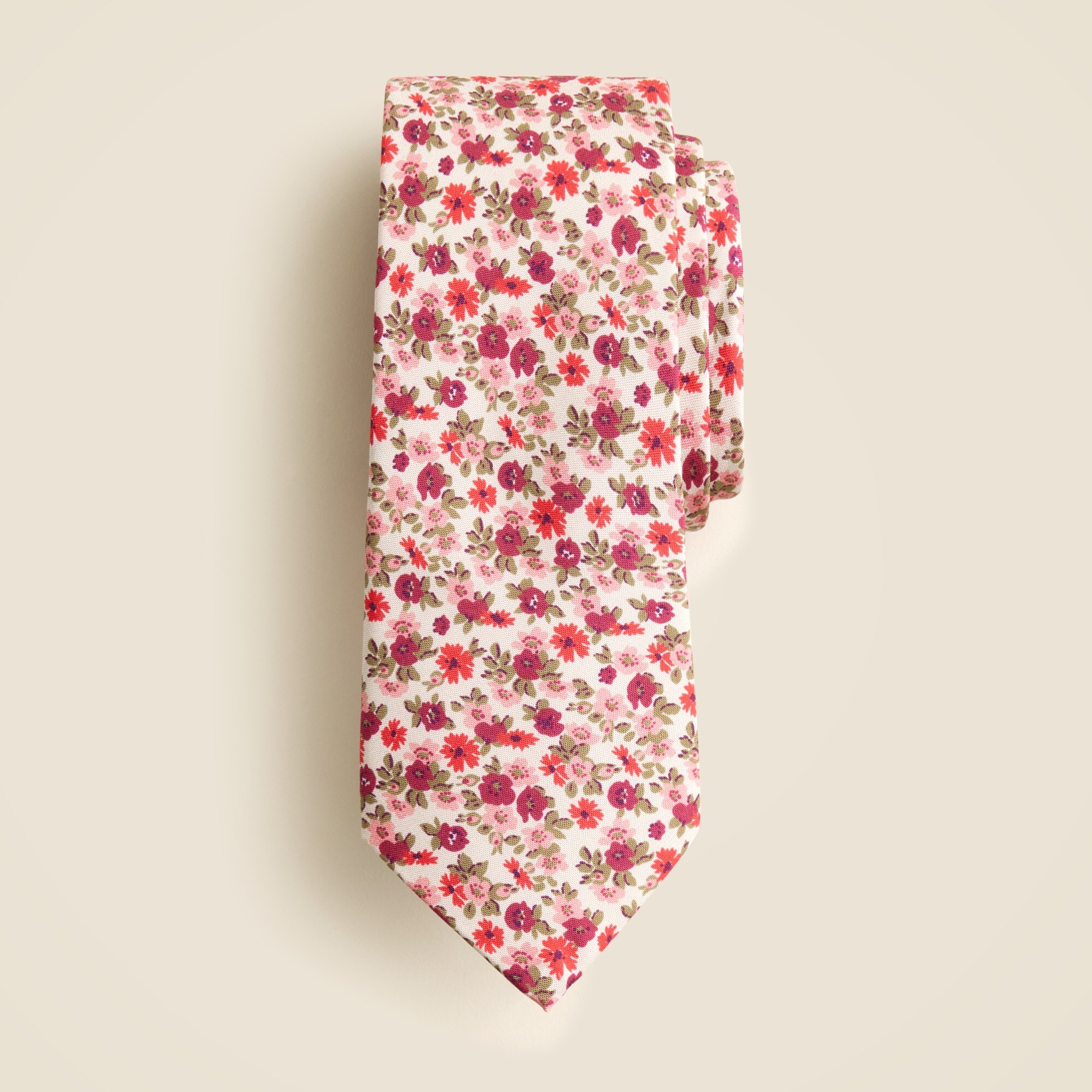 mens Italian silk floral tie