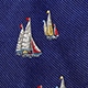 English silk tie in sailboat jacquard BLUE SAILBOATS j.crew: english silk tie in sailboat jacquard for men