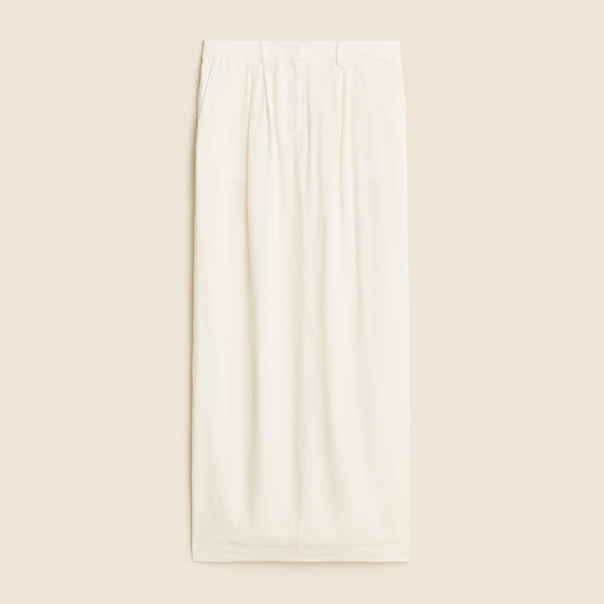 Trouser maxi skirt in viscose crepe
