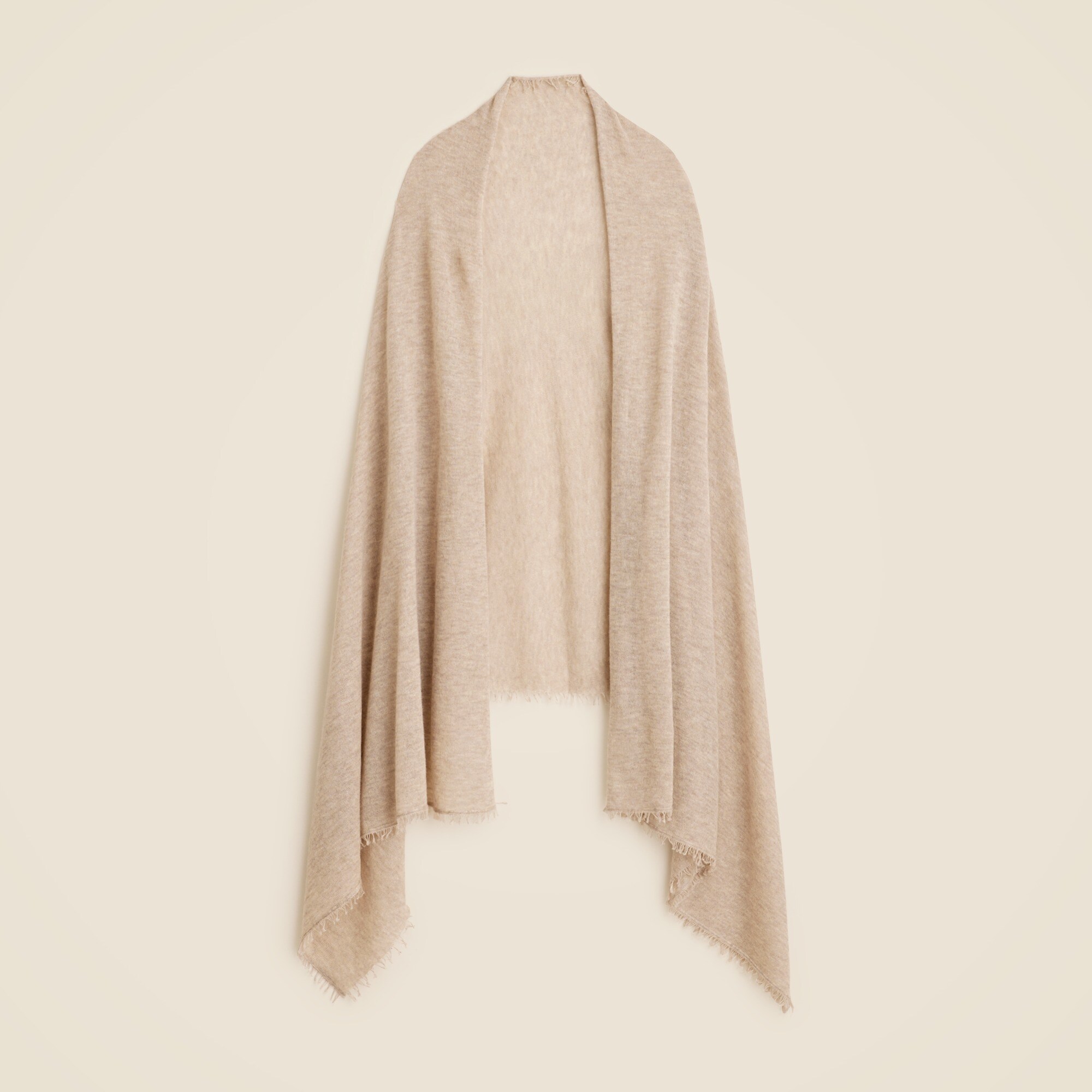Oversized featherweight cashmere wrap