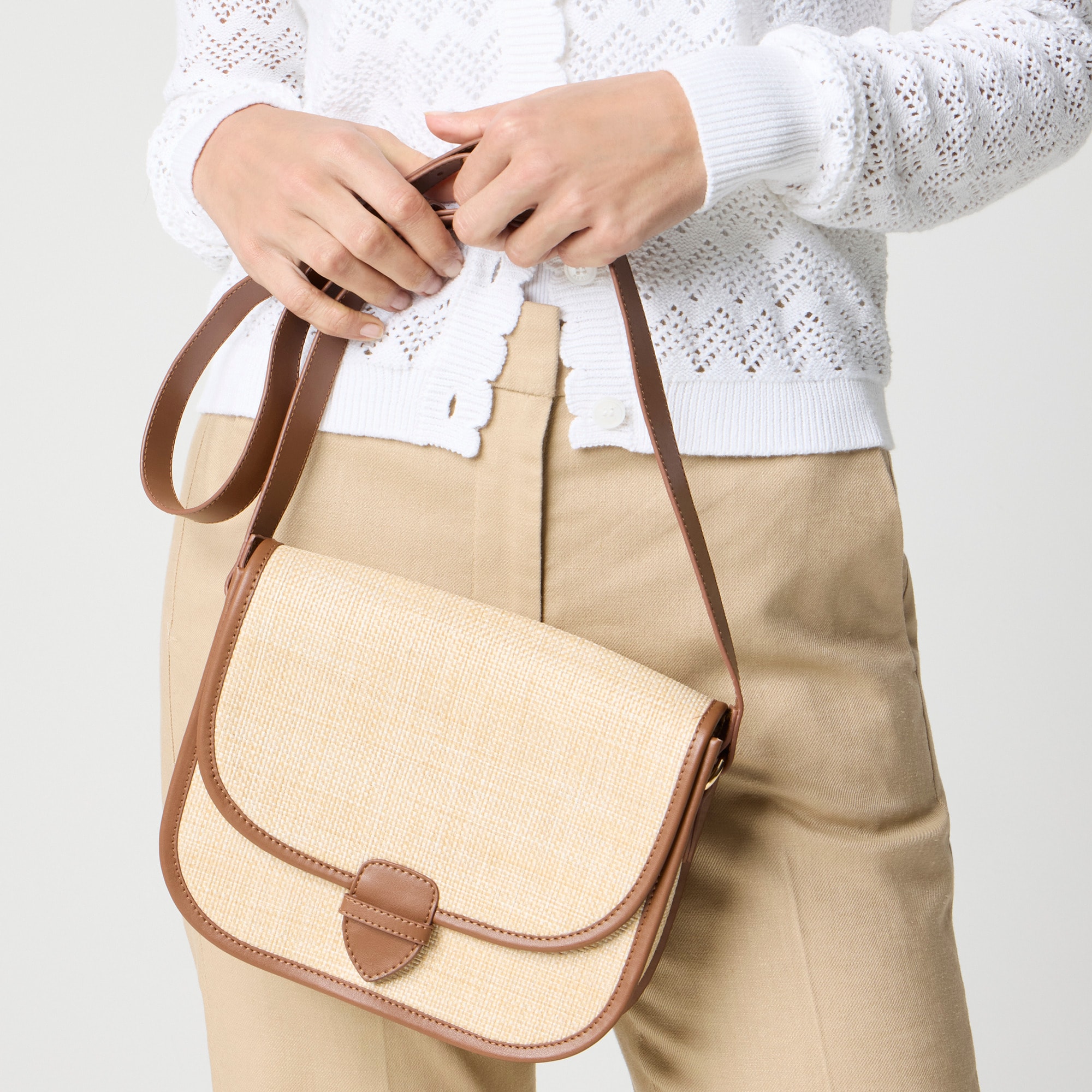 Half moon crossbody bag