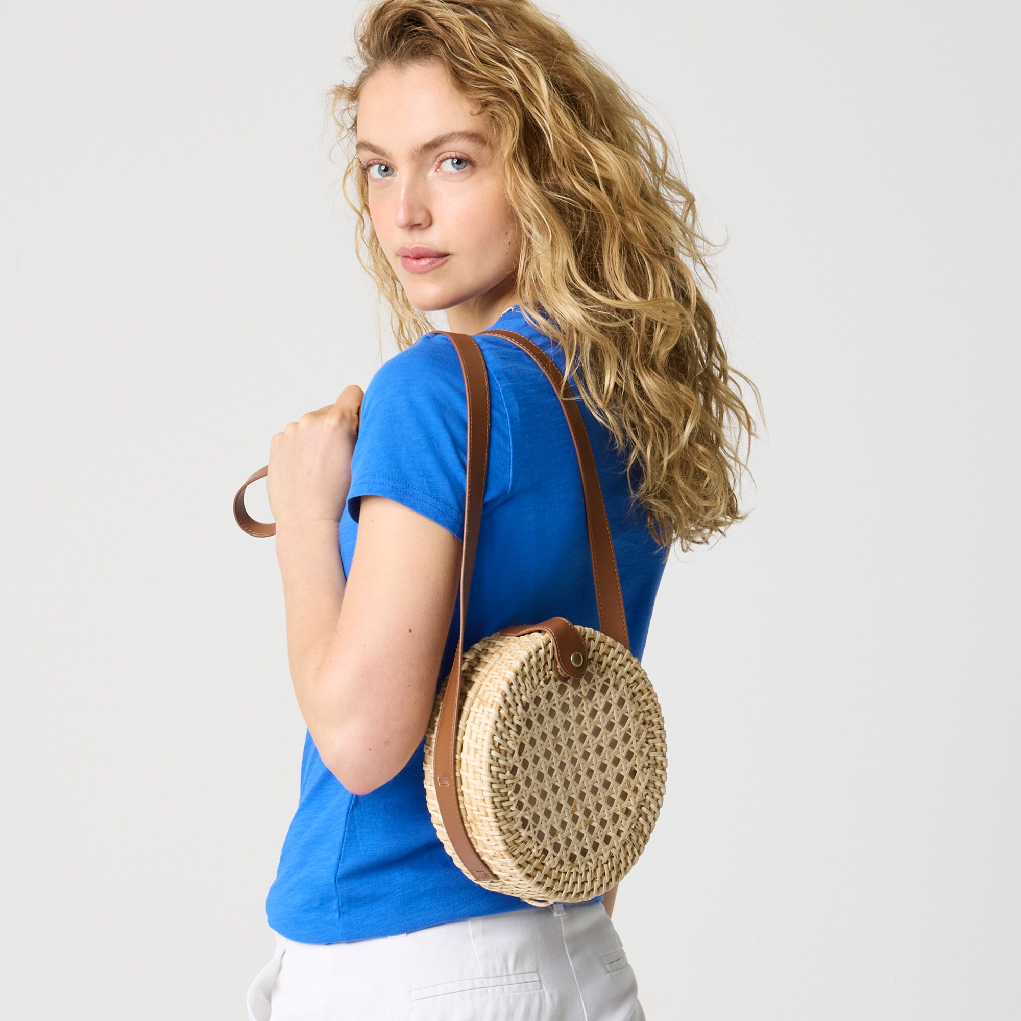 Factory: Rattan Circle Bag For Women