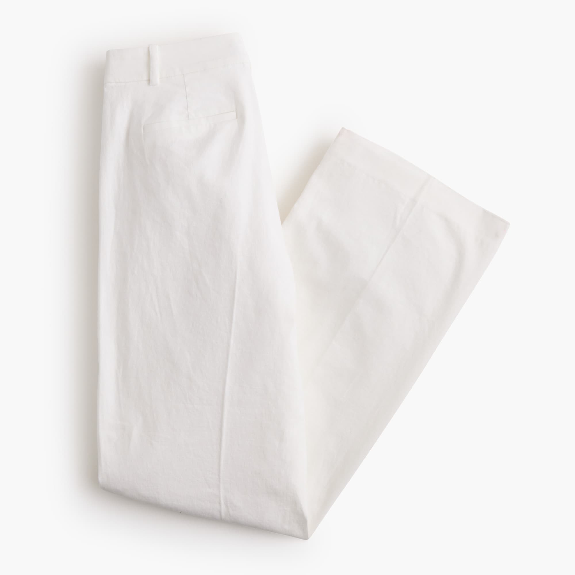 Linen-blend Remy wide-leg pant