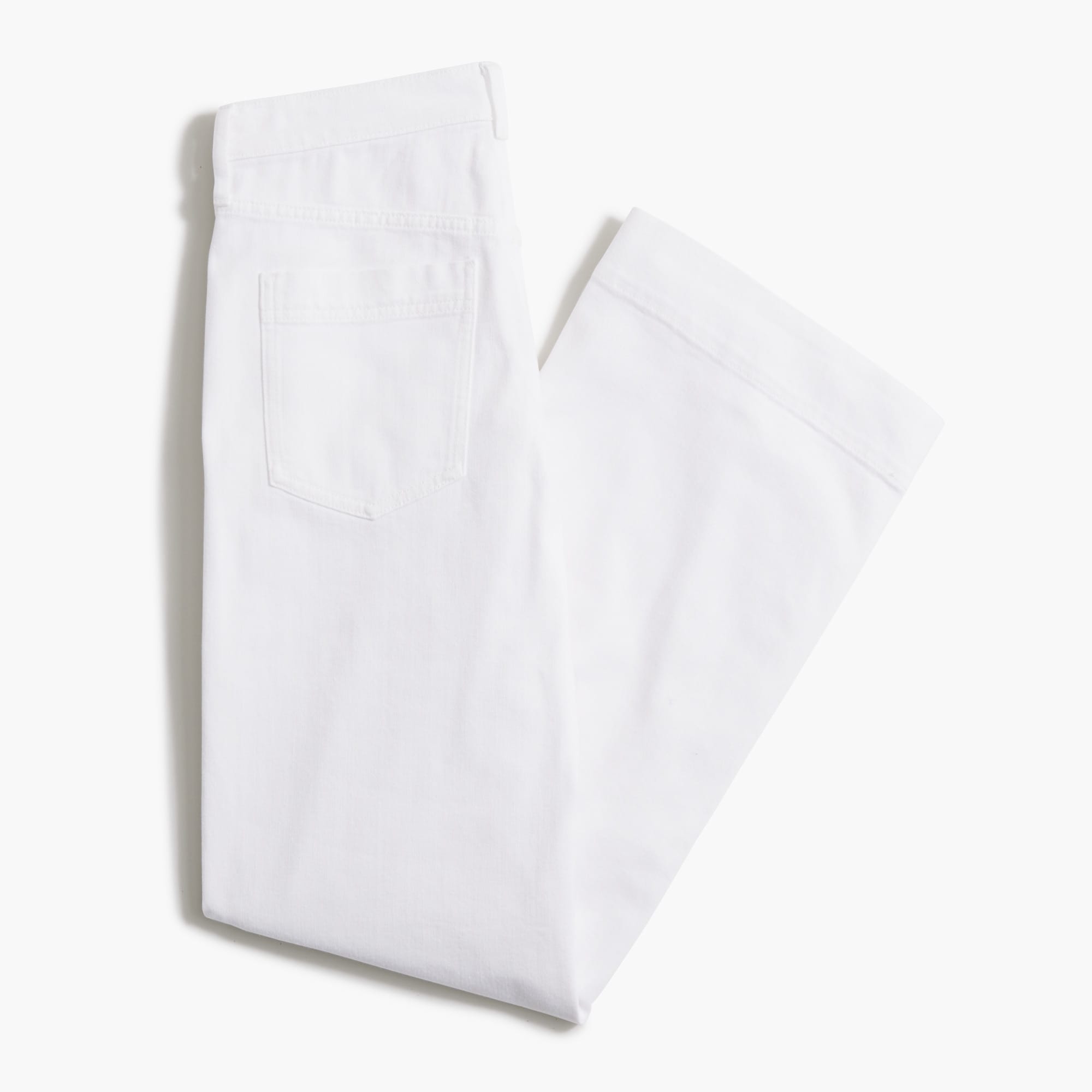 White drapey denim trouser