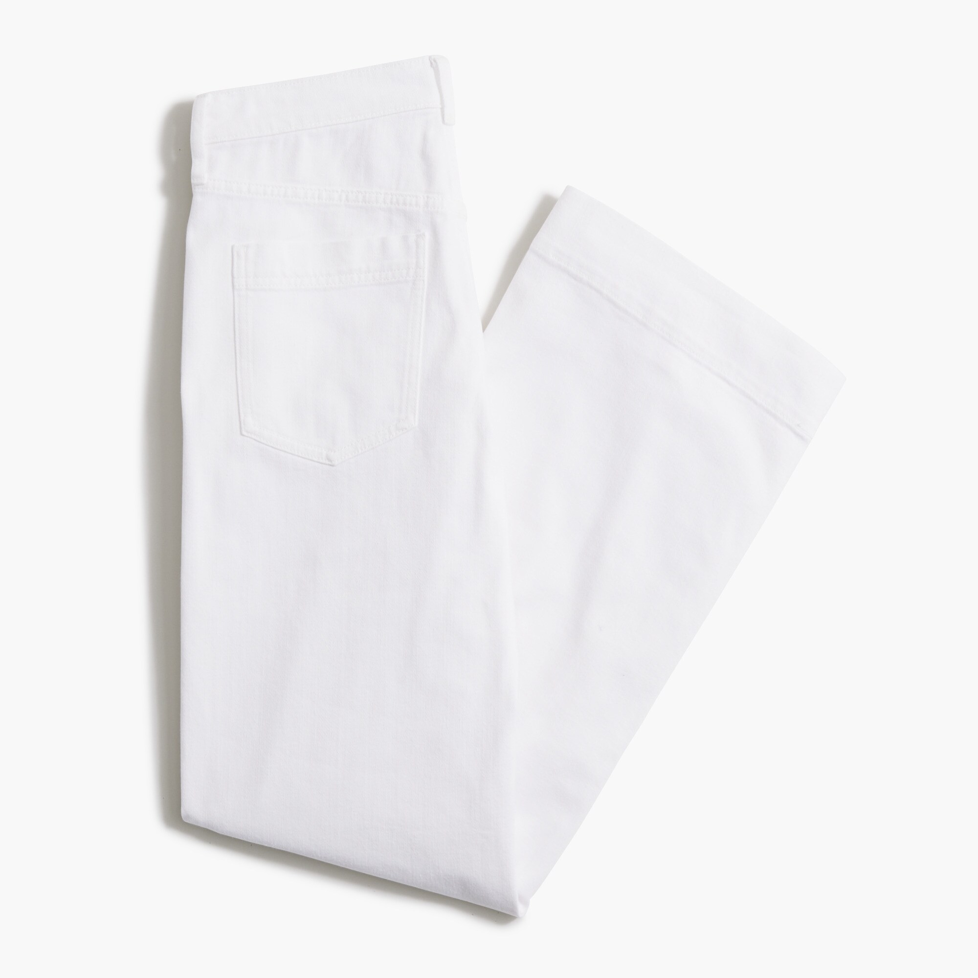 White drapey denim trouser